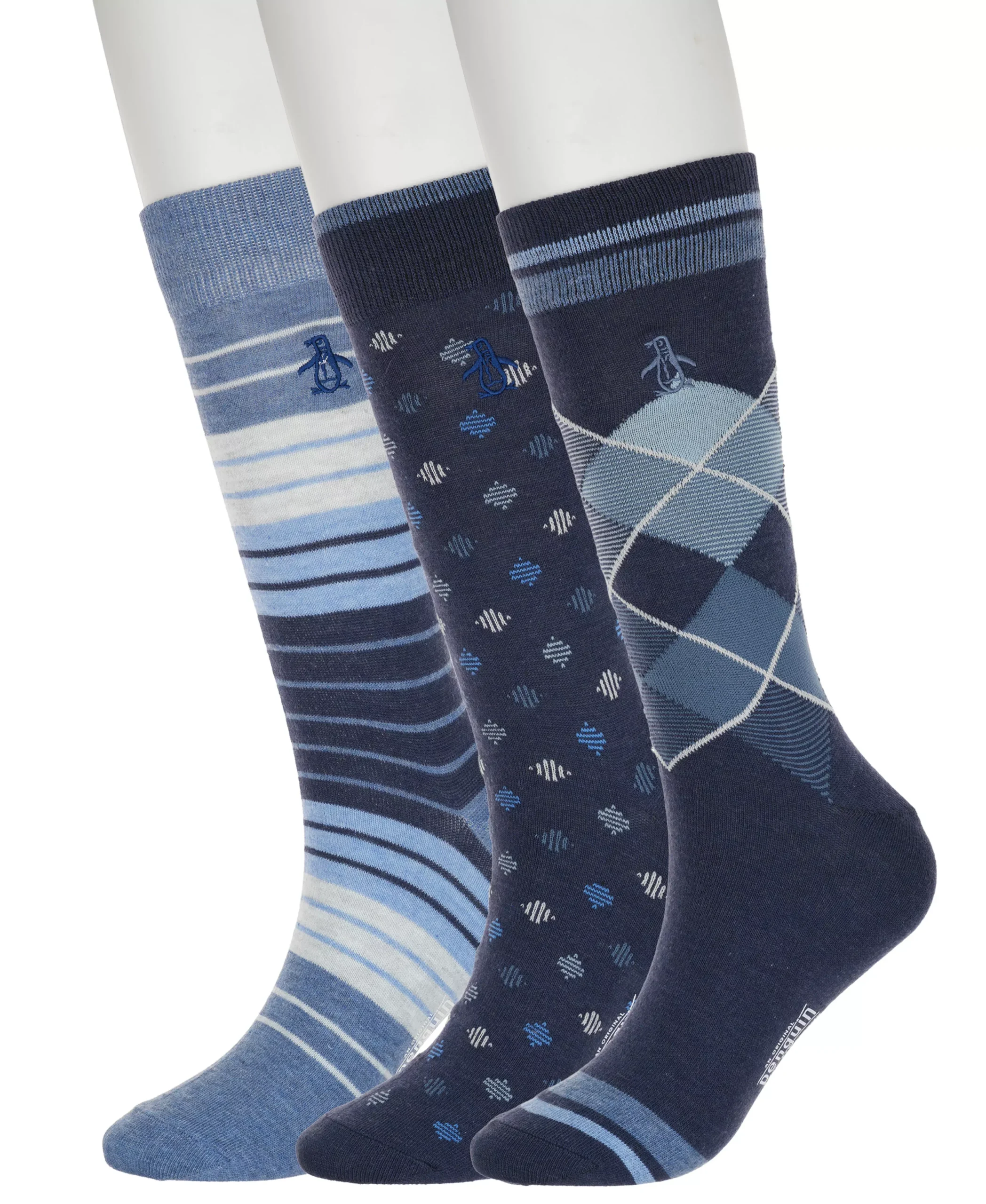 3 Pack Henley Lined Diamond Sock