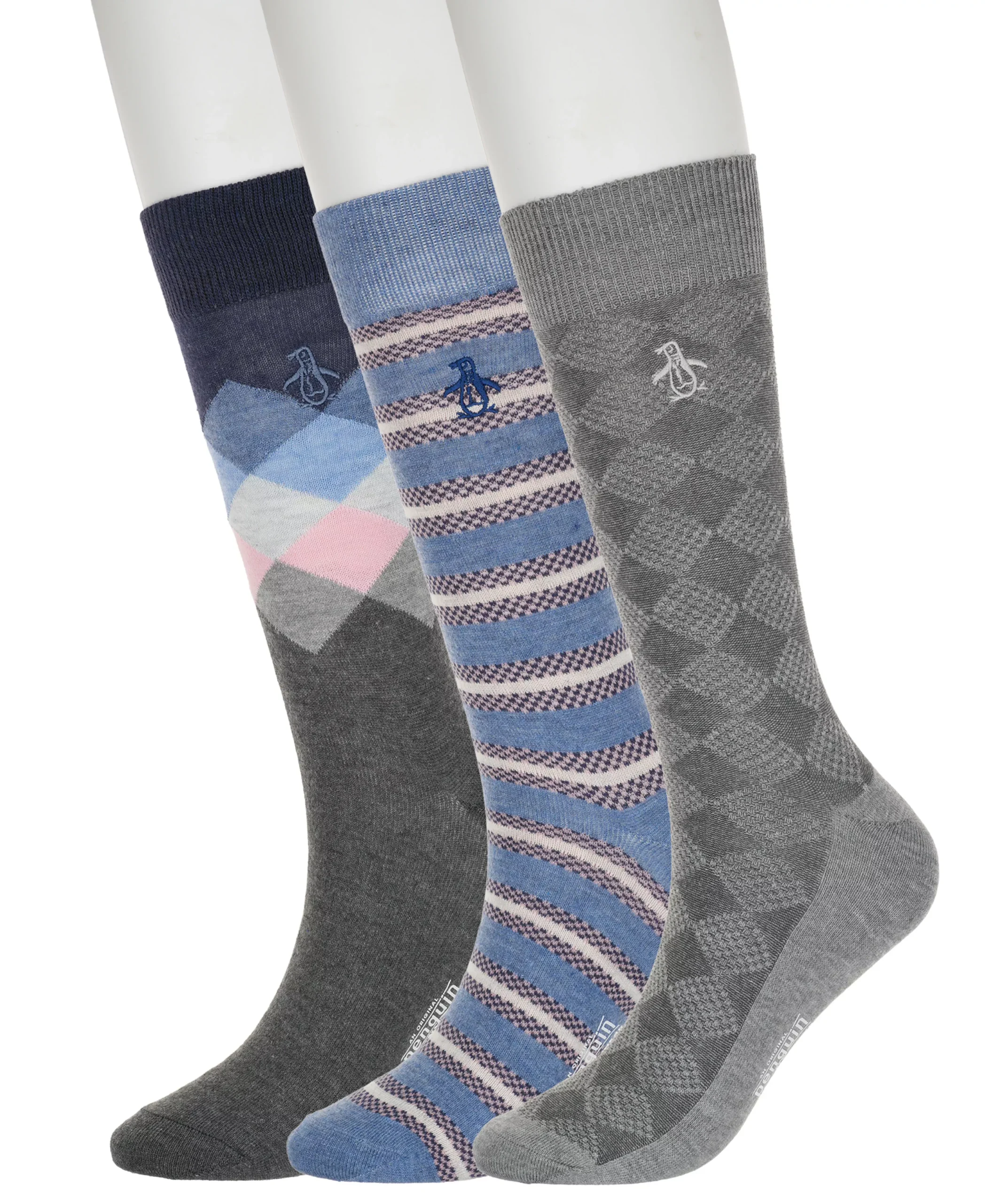 3 Pack Striped Diamond Wyatt Sock