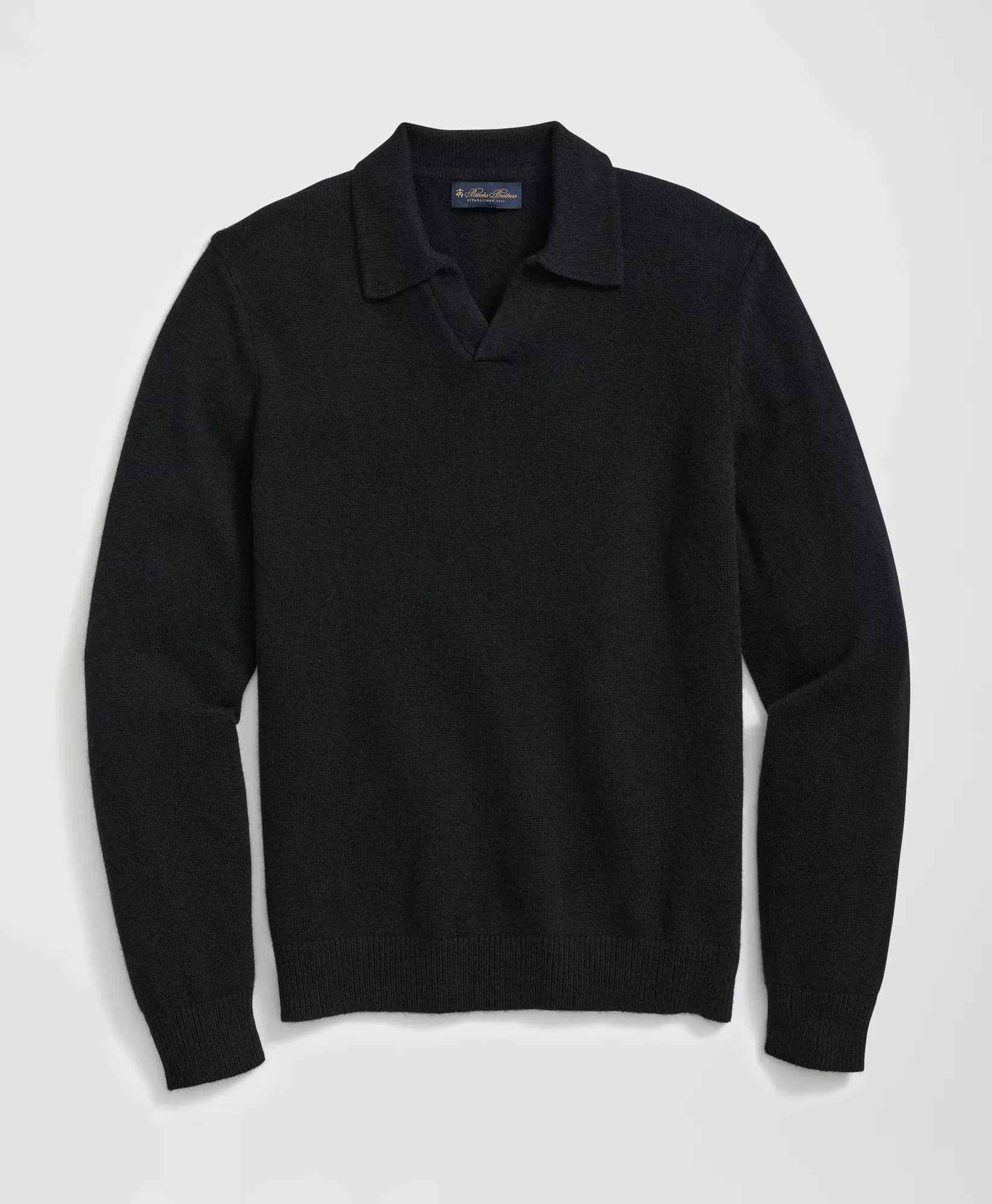 3-Ply Cashmere Jonny Collar Polo Sweater