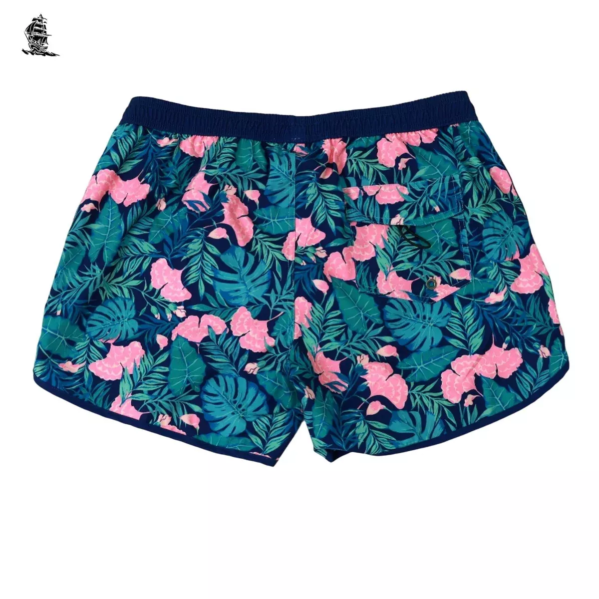 4.5 Inch Inseam Vintage Pin Swim Trunks