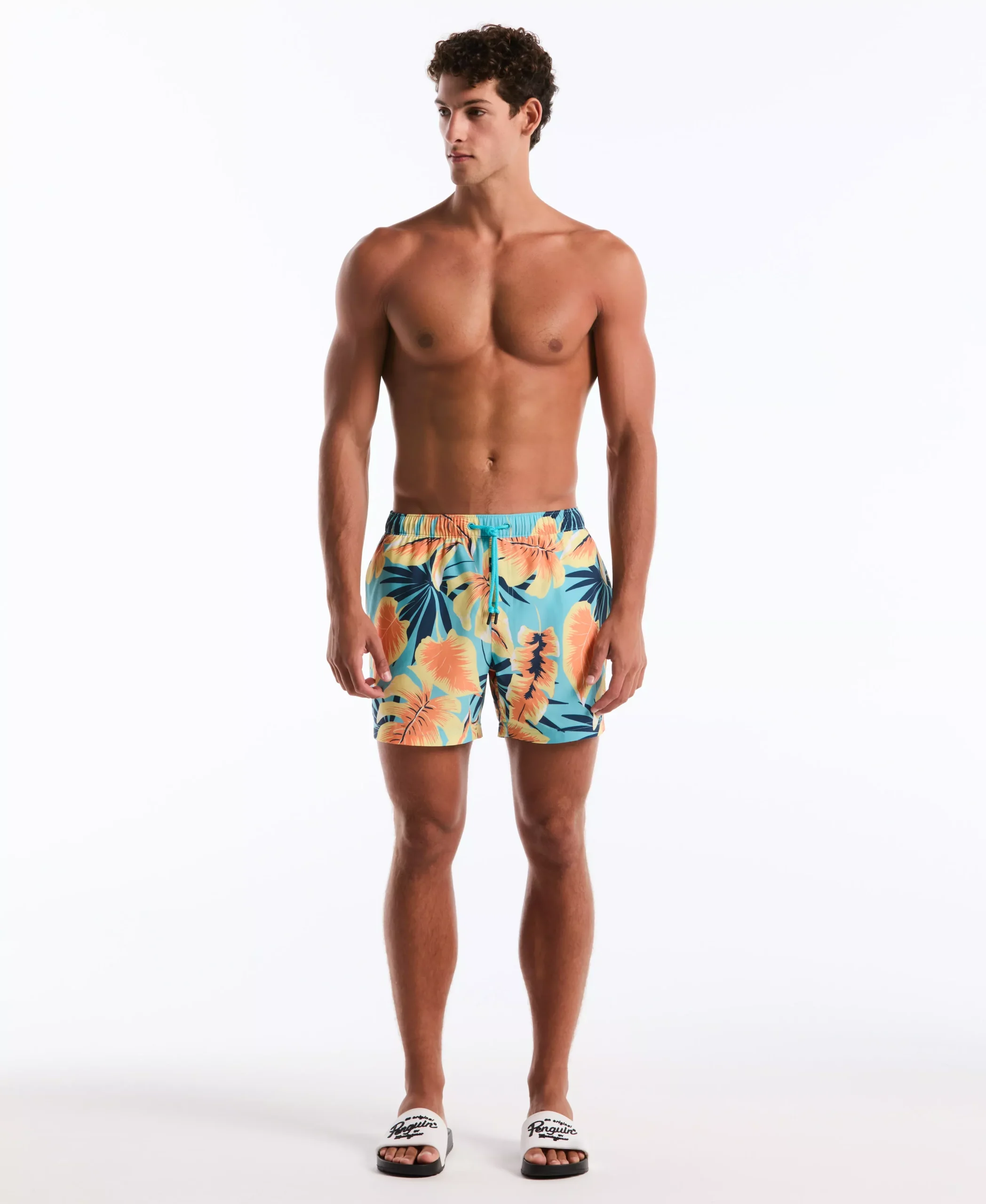 5" All-Over Botanical Swim Short