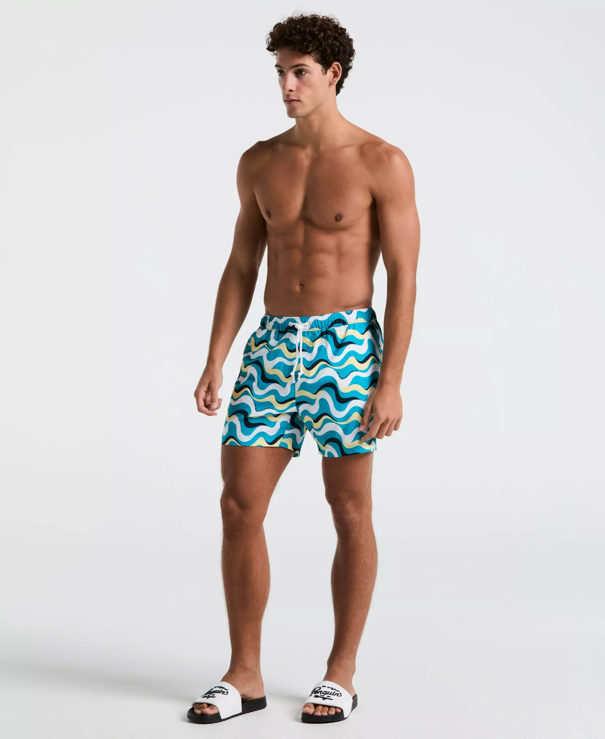 5" All-Over Print Multiwave Swim Short
