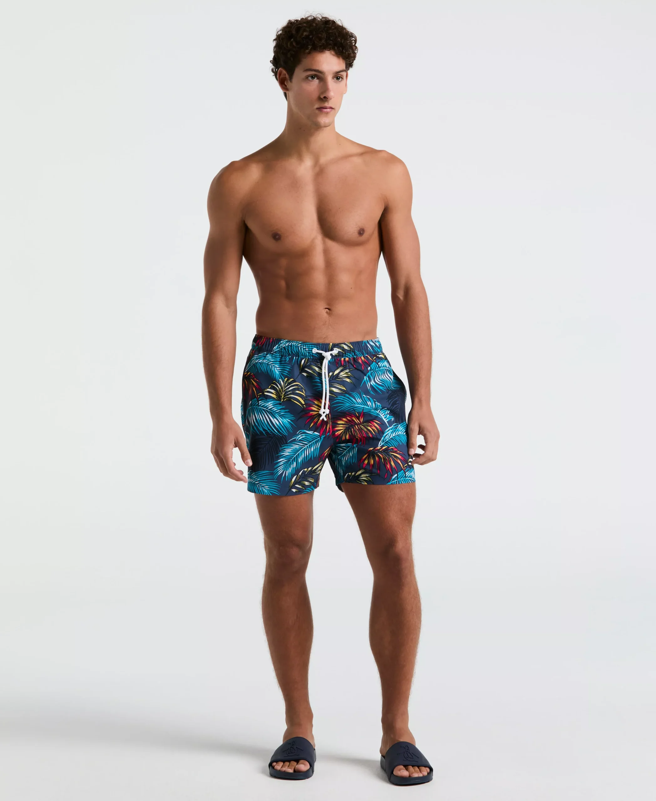 5" Box Palm Leaf Swim Short