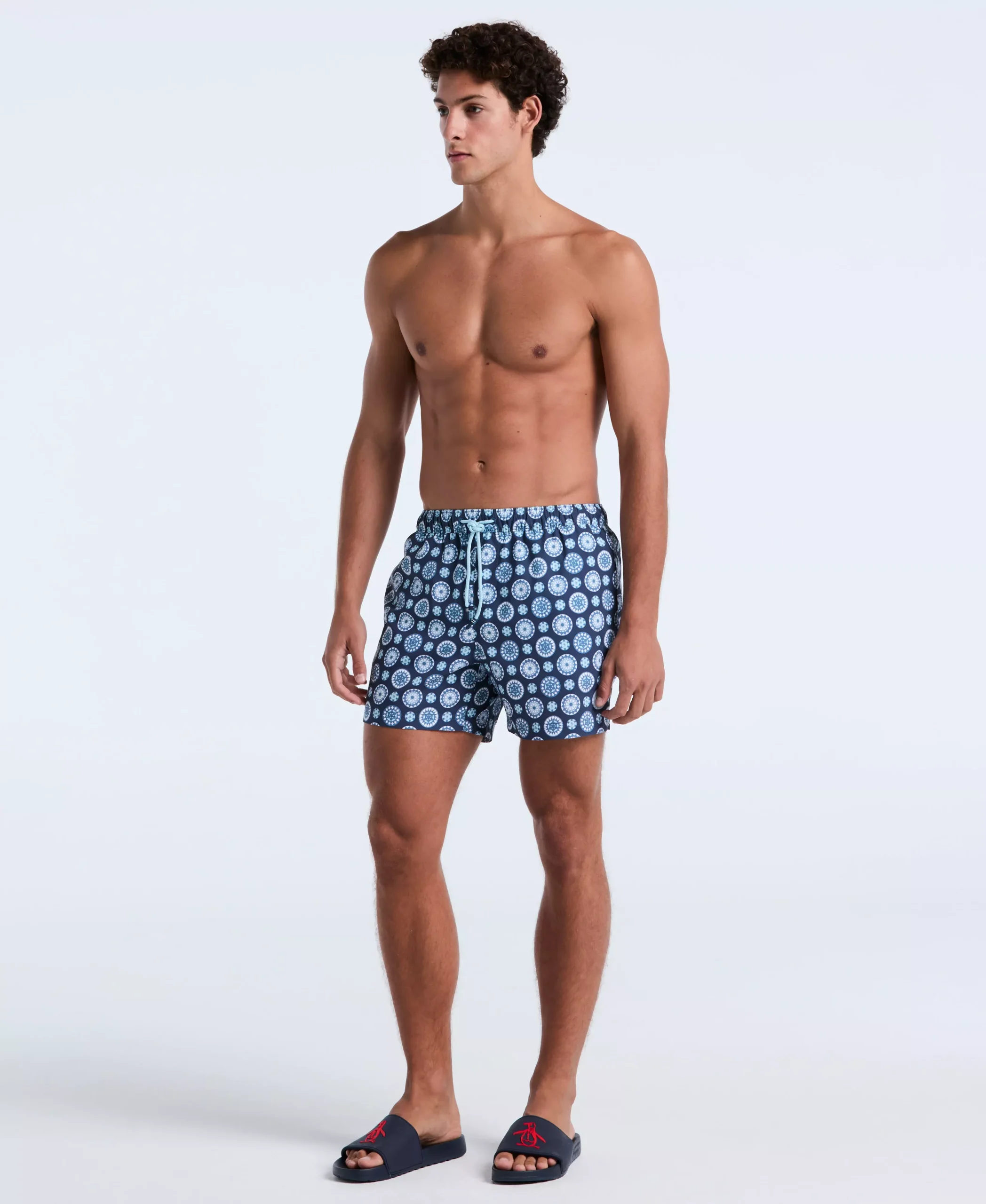5" Foulard Print Swim Short