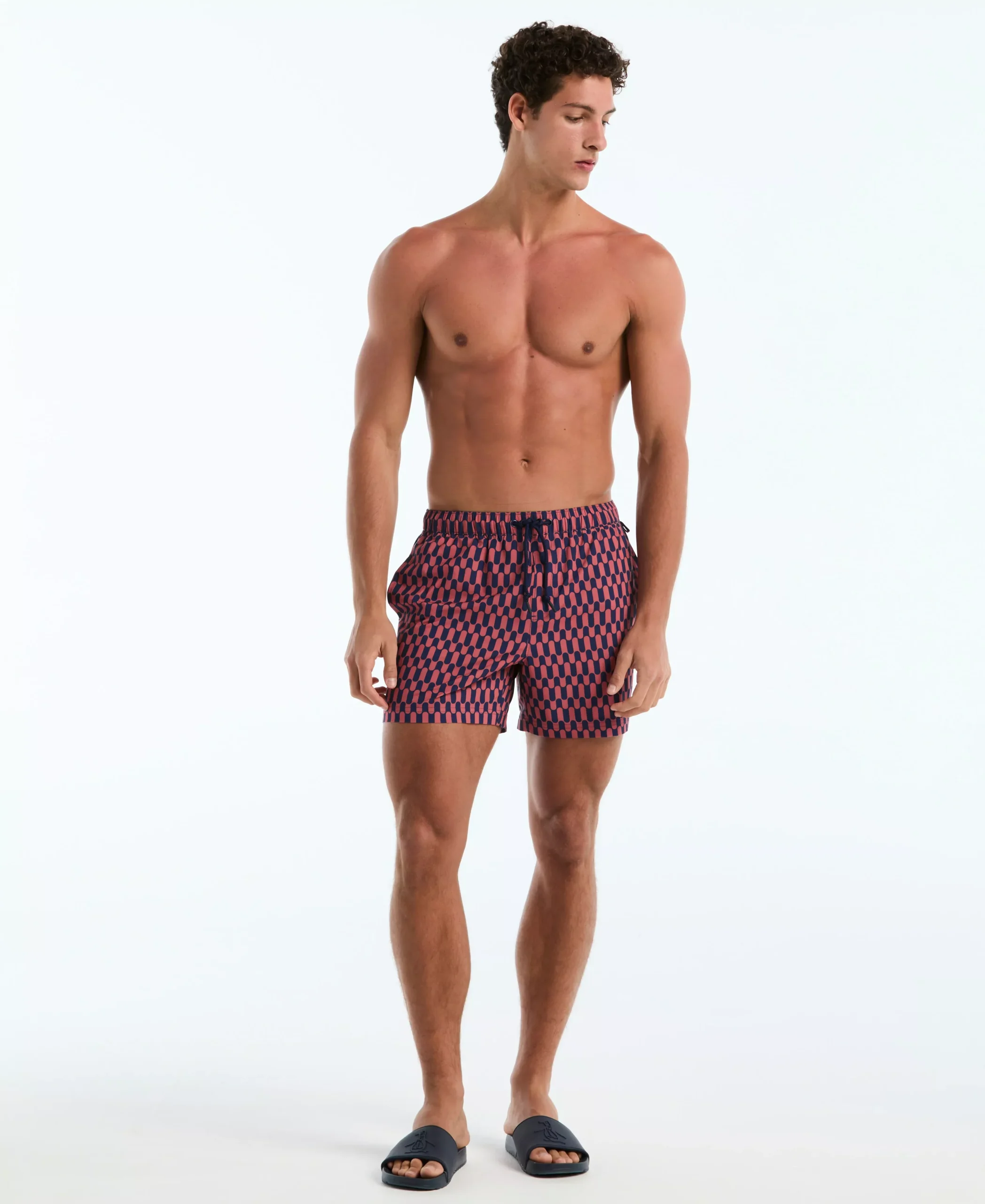 5" Geo Waves Swim Short