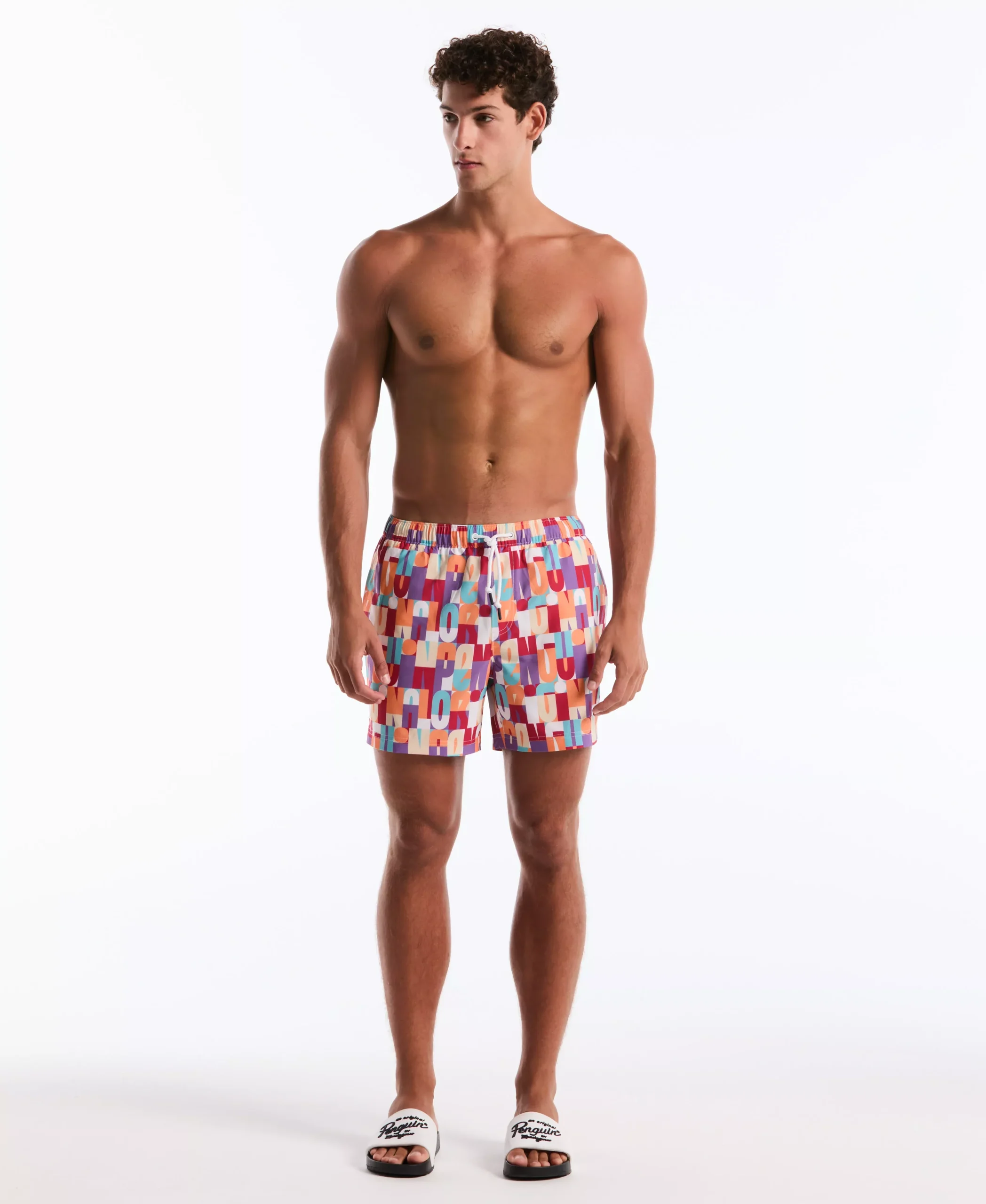 5" Logo Block Swim Short