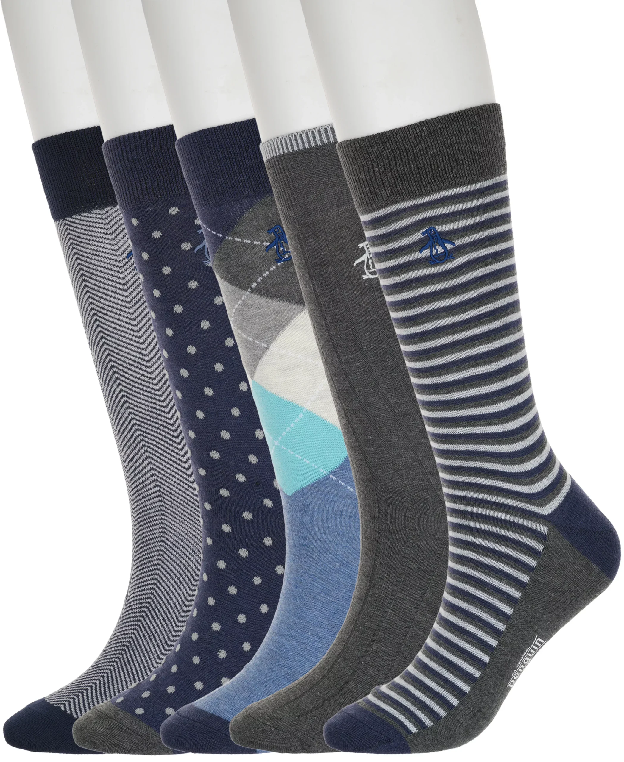5 Pack Patterned Dress Sock
