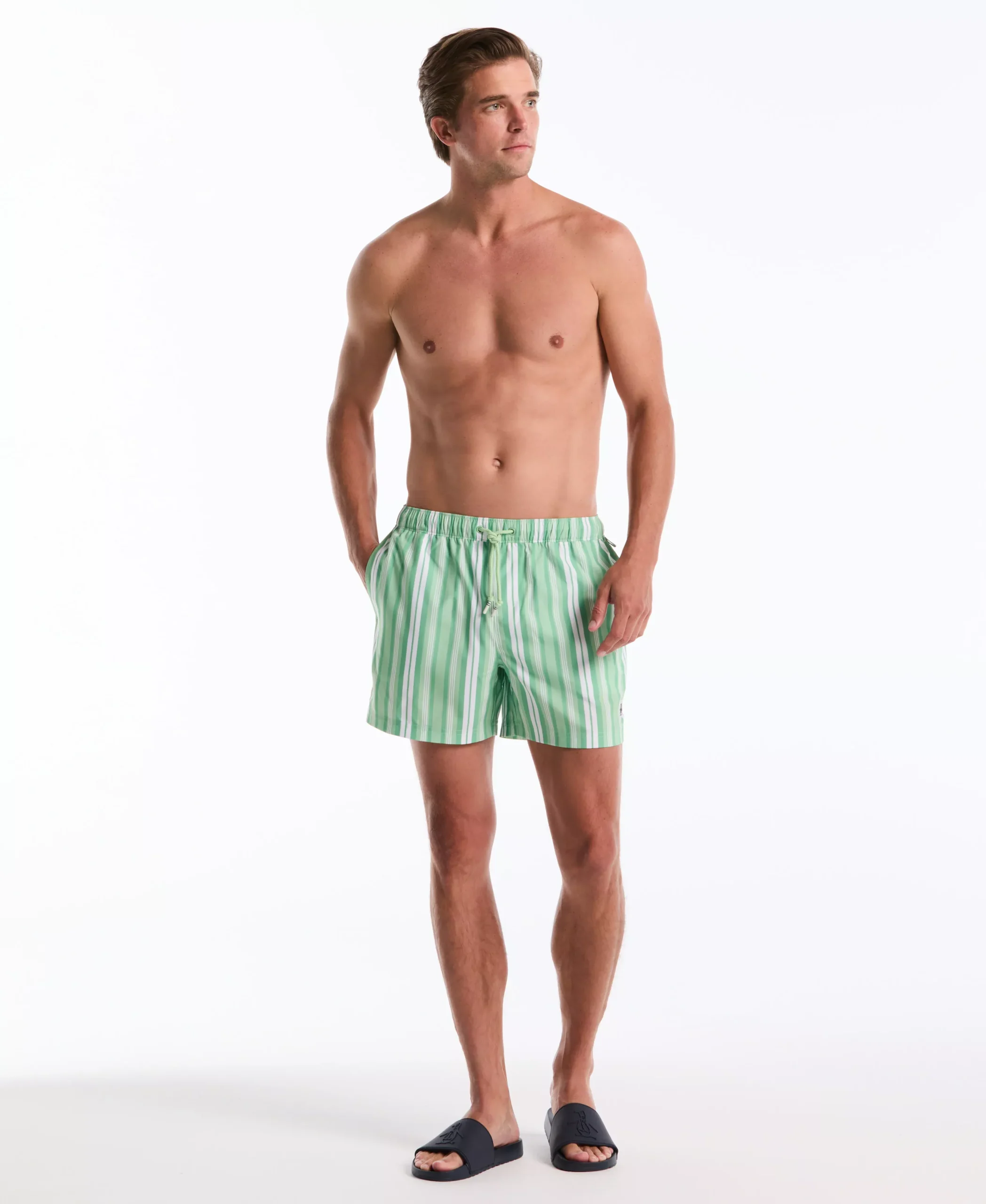5" Vert Stripes Swim Short