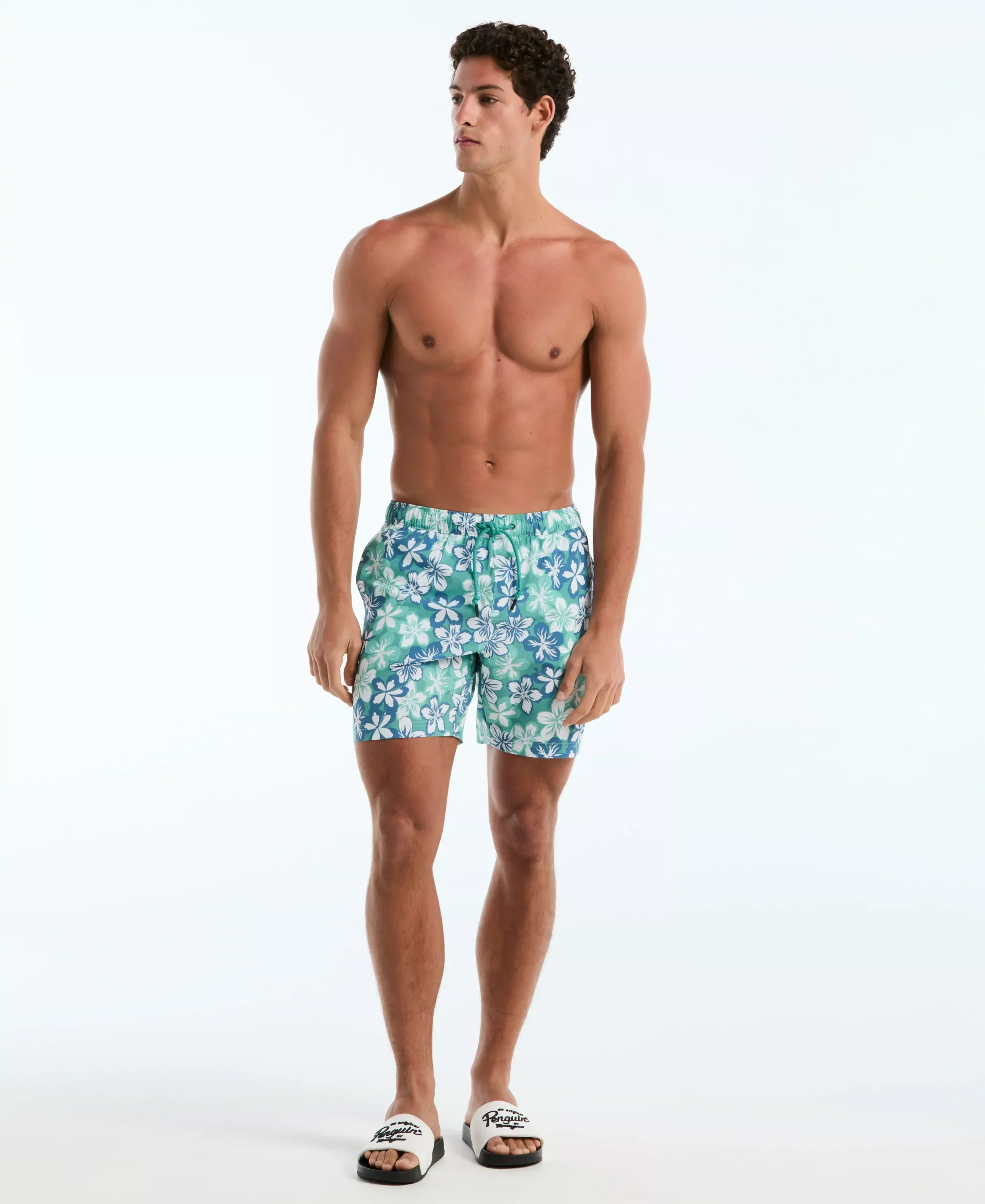 7" All-Over Hawaiian Volley Swim Short