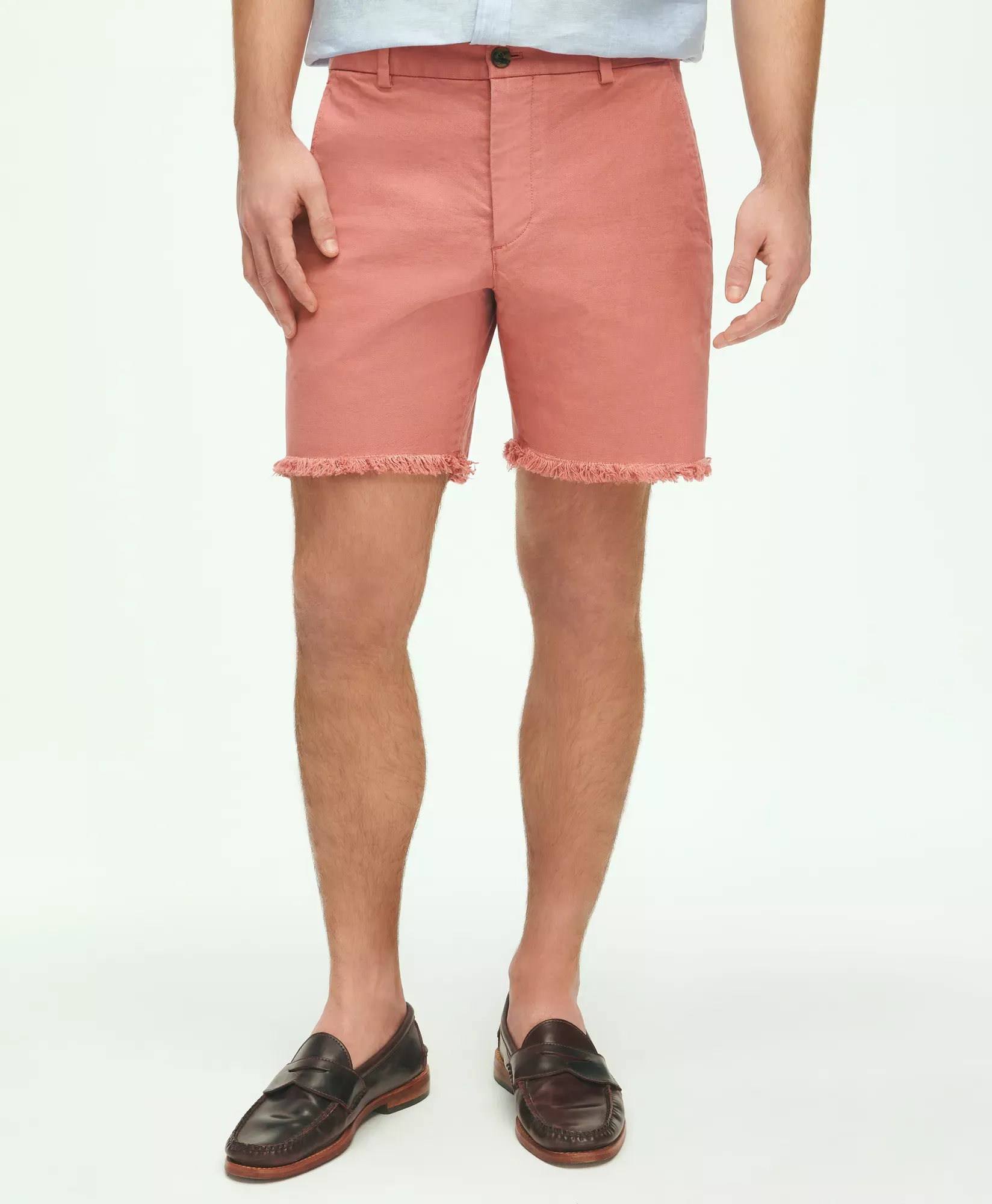 7" Cotton Canvas Cut-Off Shorts