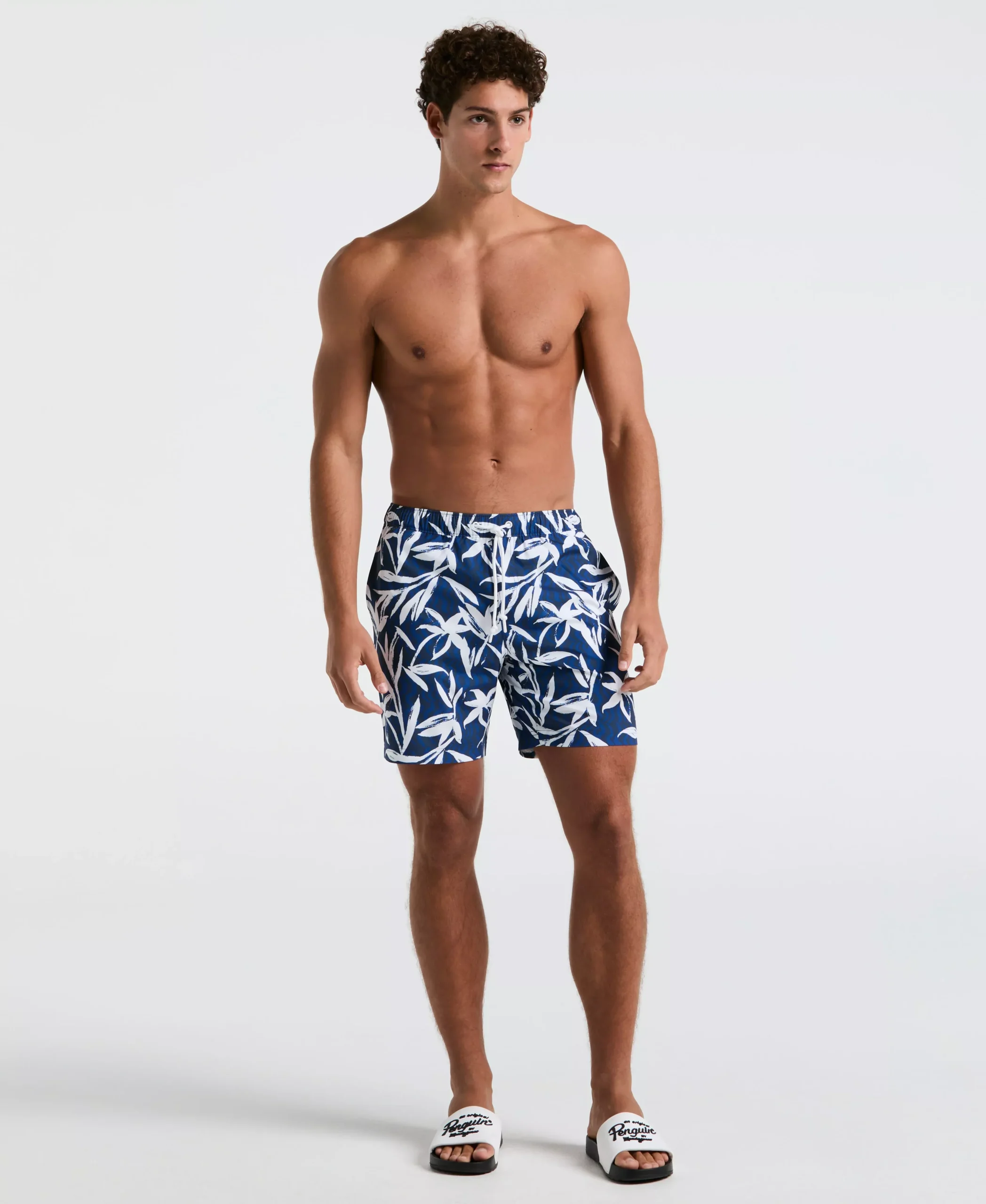 7" Floral Swim Short