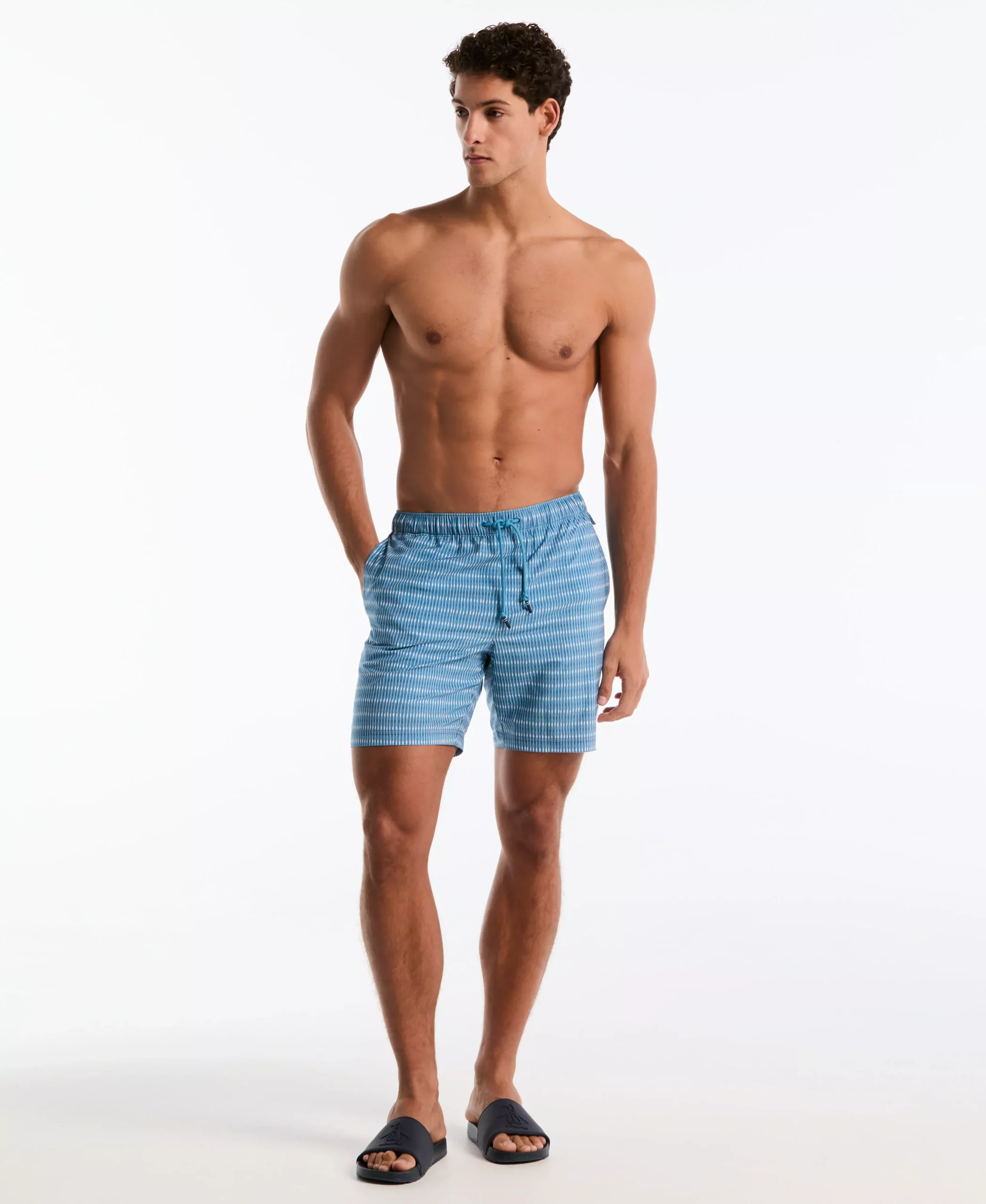 7" Mini Striped Swim Short