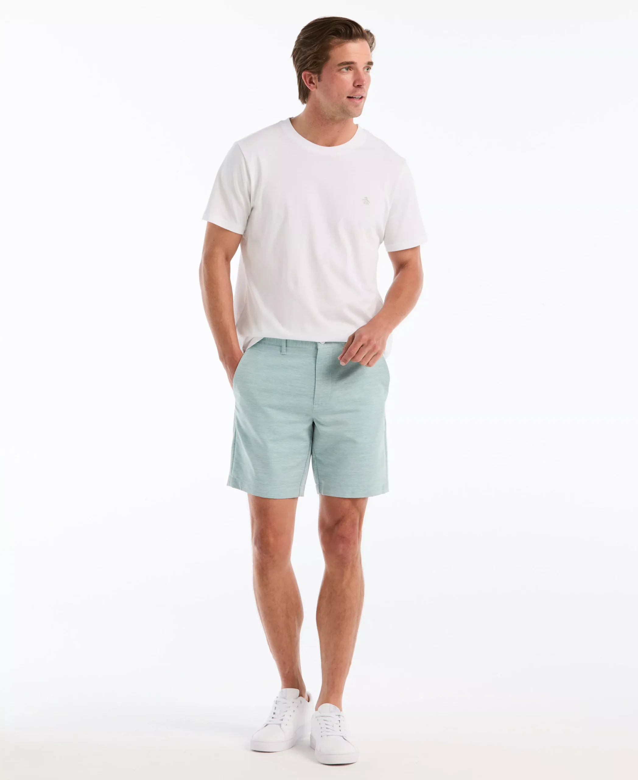 8" Heather Stripe Chino Short