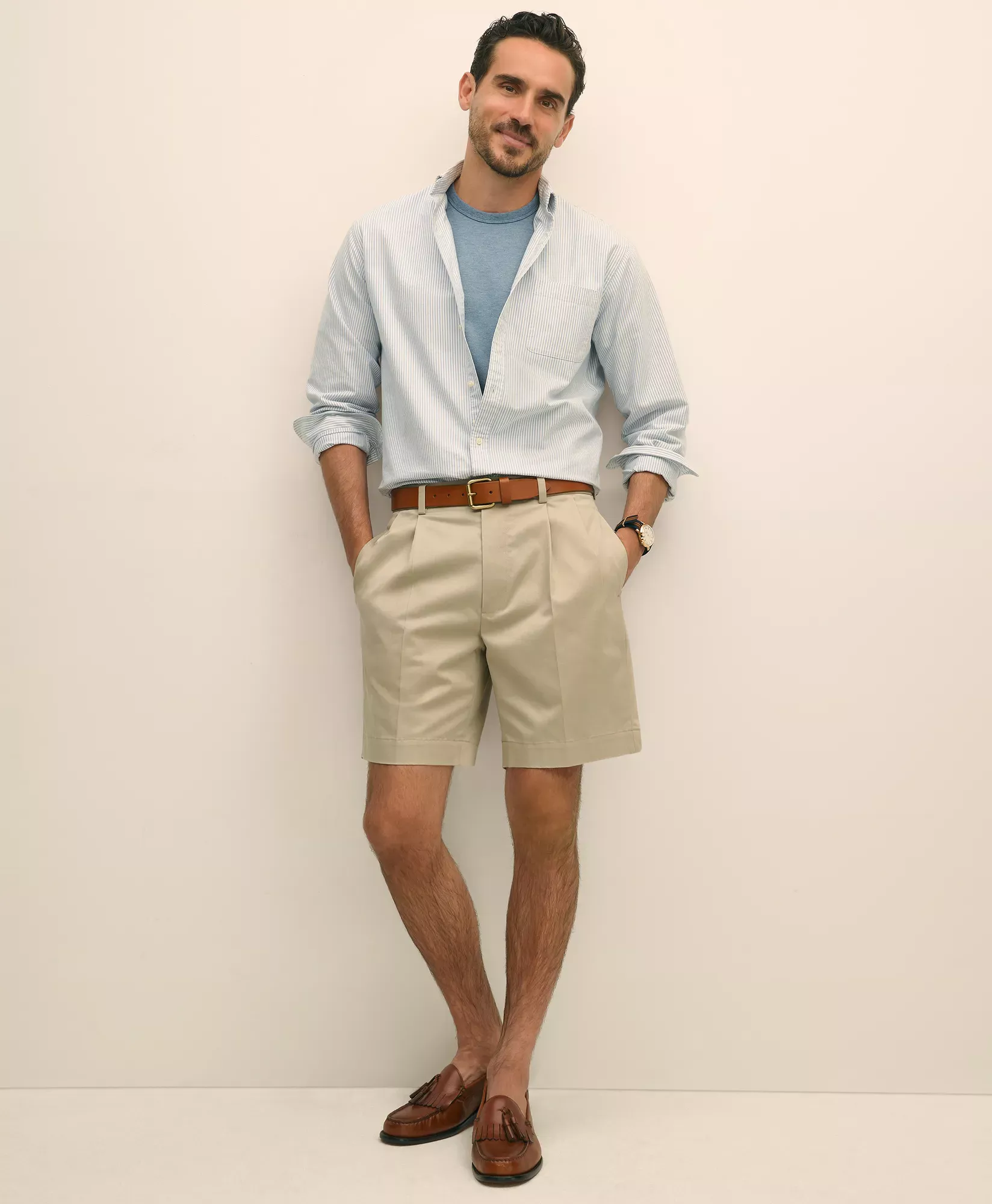 8" Pleat Front Advantage Chino Shorts