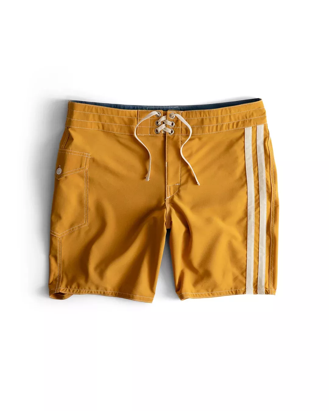 808 Racing Stripes Boardshorts – Gold/Bone | Birdwell