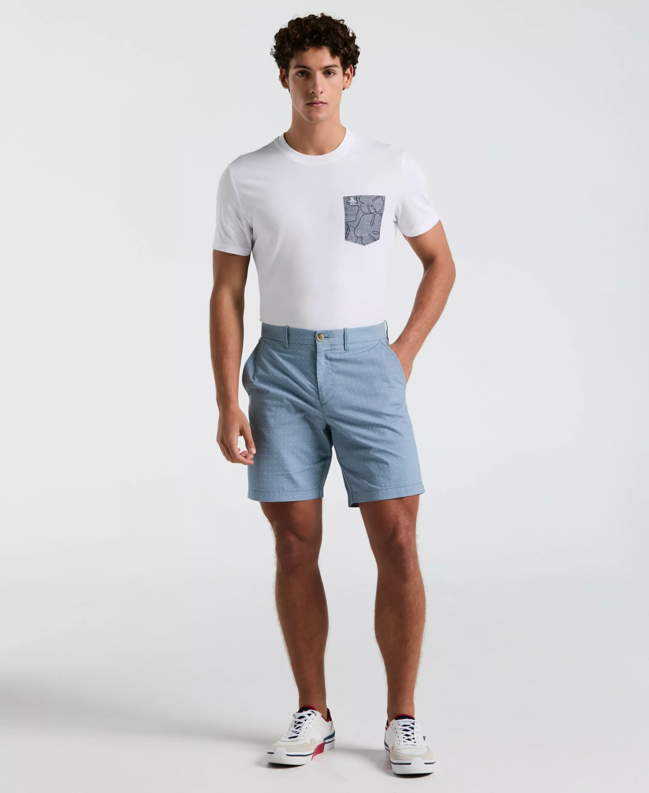 9" Crosshatch Slim Fit Short