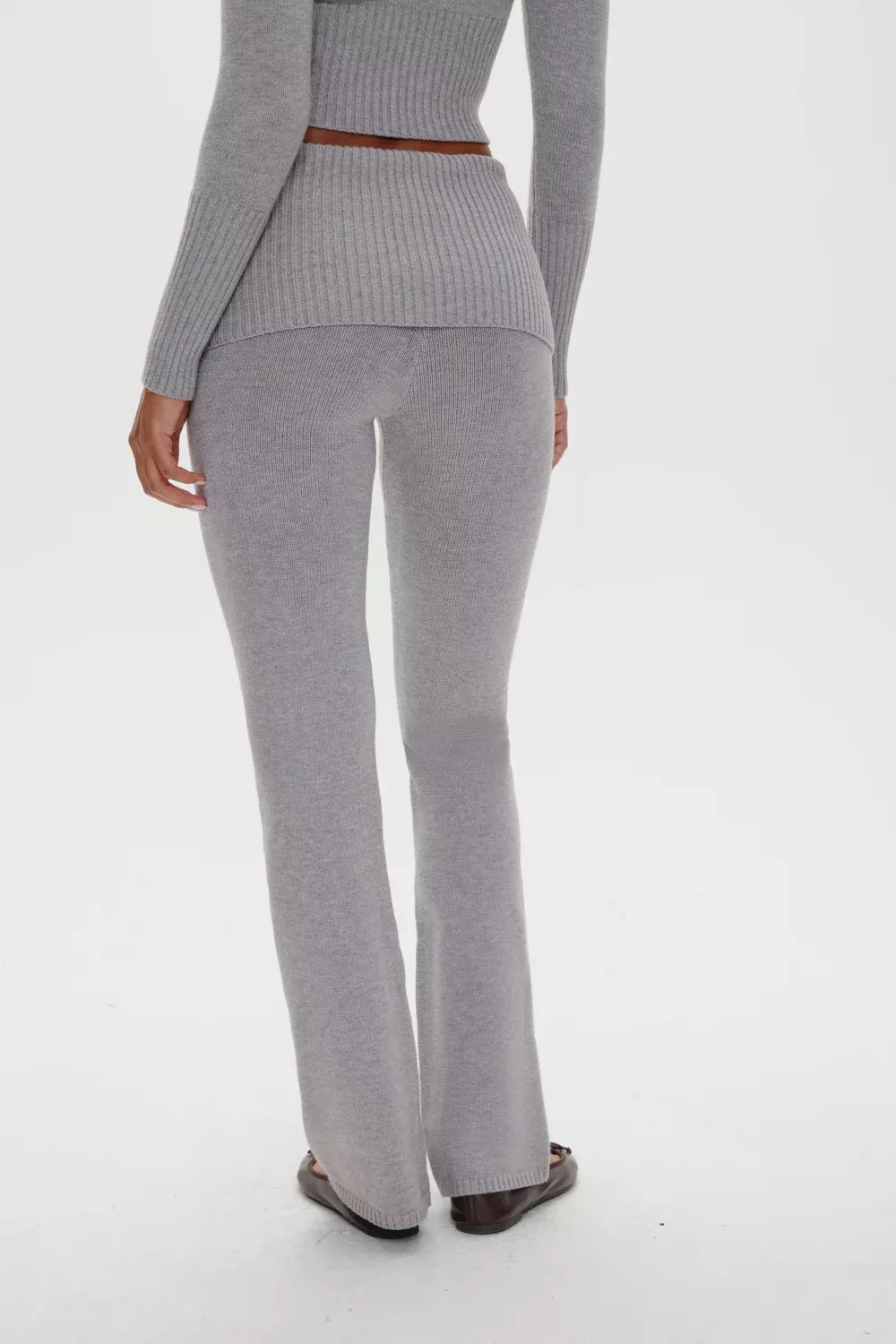 Aimee Knit Pants - Rain Cloud