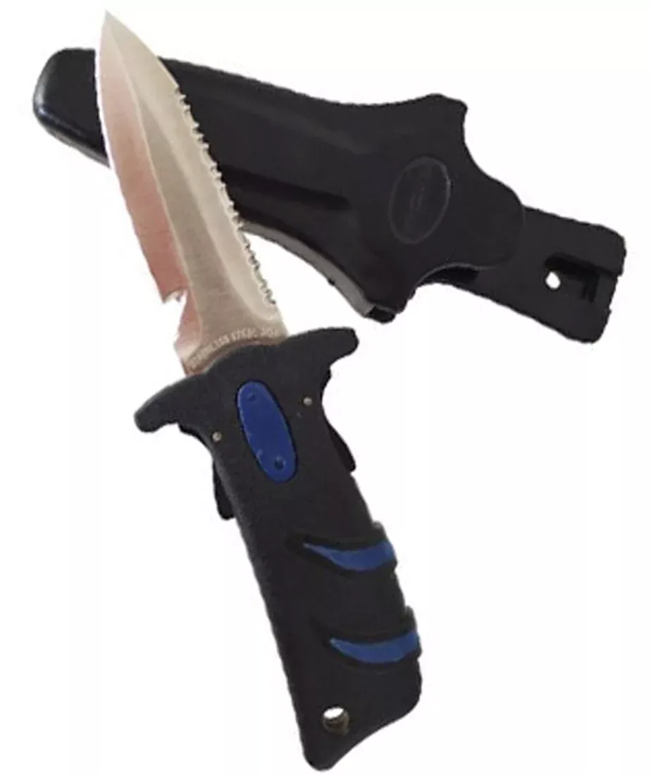Akona Edge BCD Mountable Knife w/ Sheath & Hose Retainer