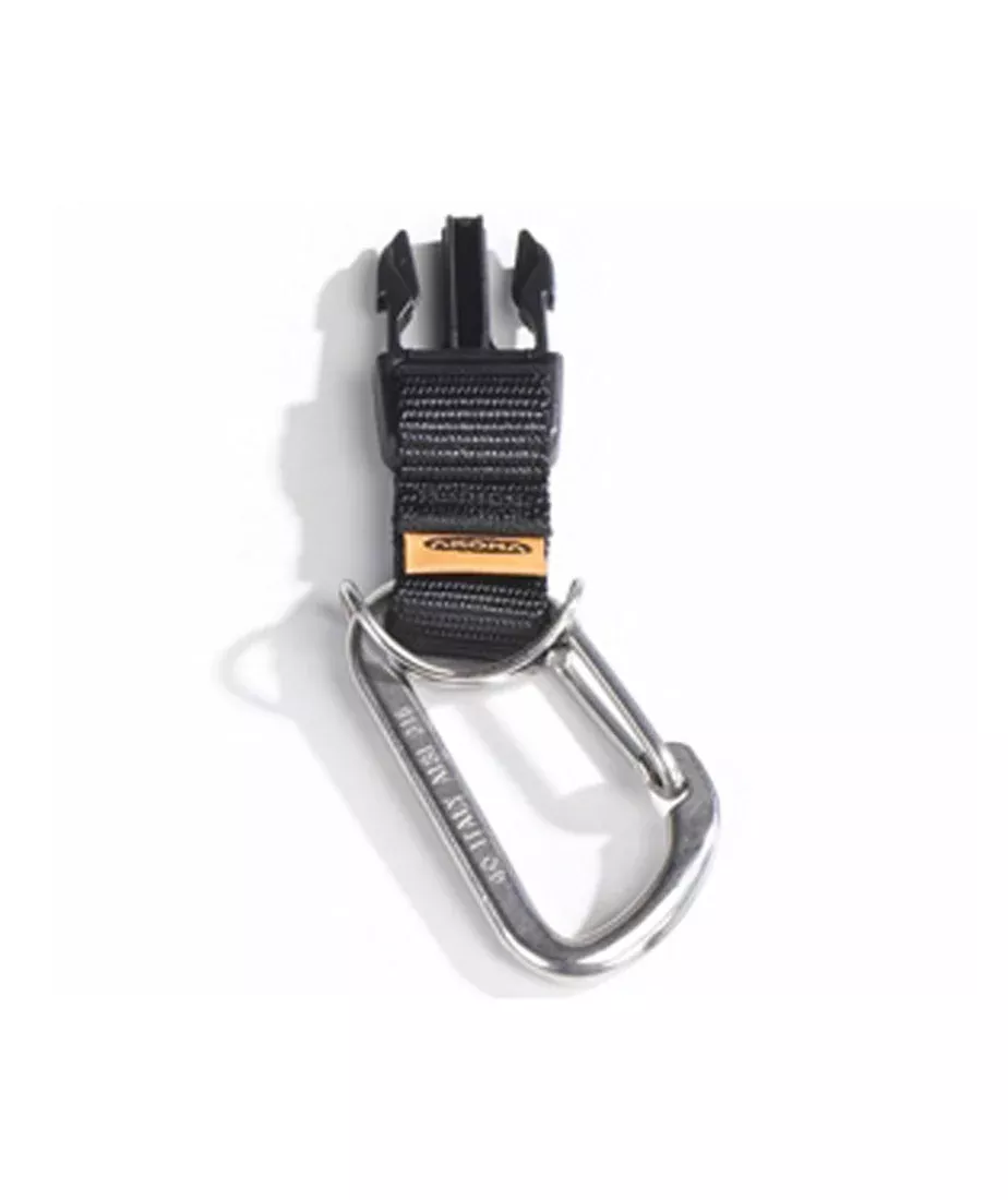Akona Stainless Steel Carabiner Clip w/ Quick Release Buck