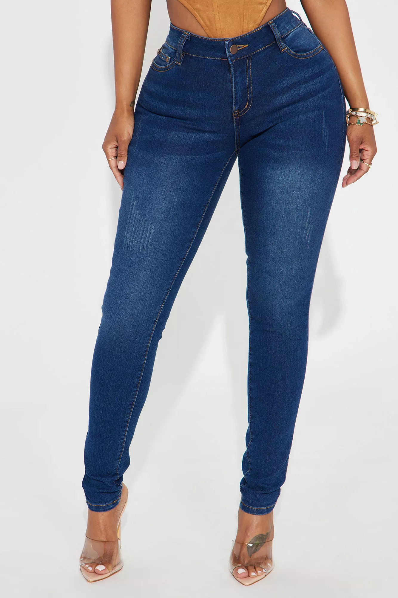 Alika Skinny Jeans - Dark Denim