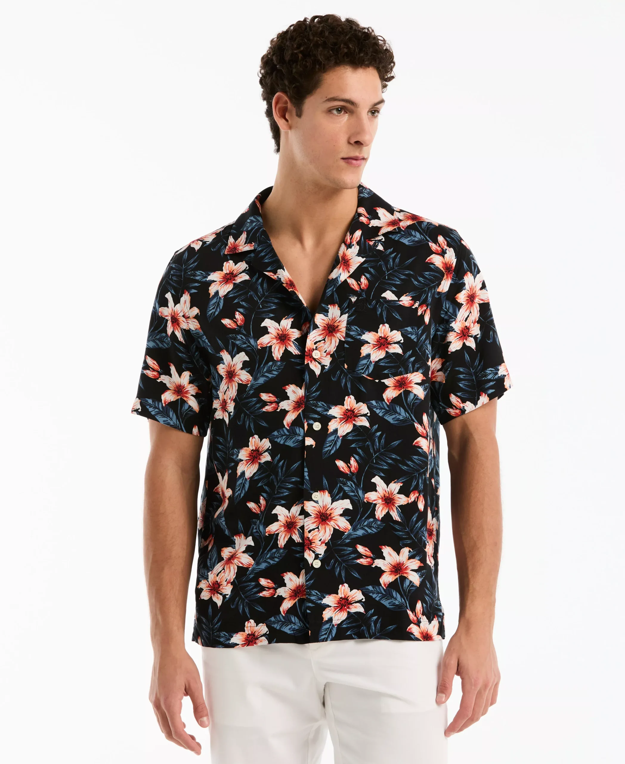 All-Over Floral Camp Shirt