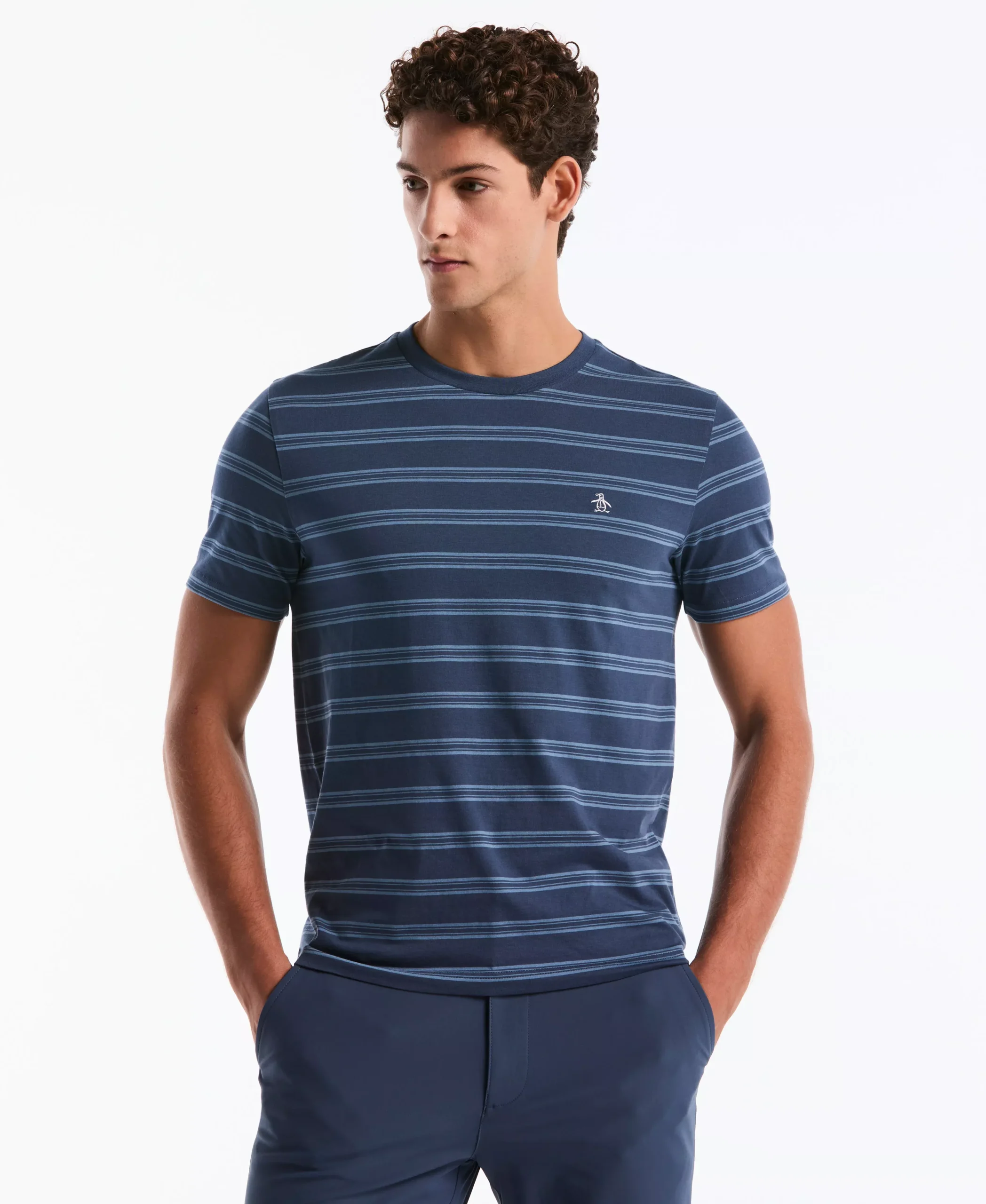All-Over Striped Jersey Tee