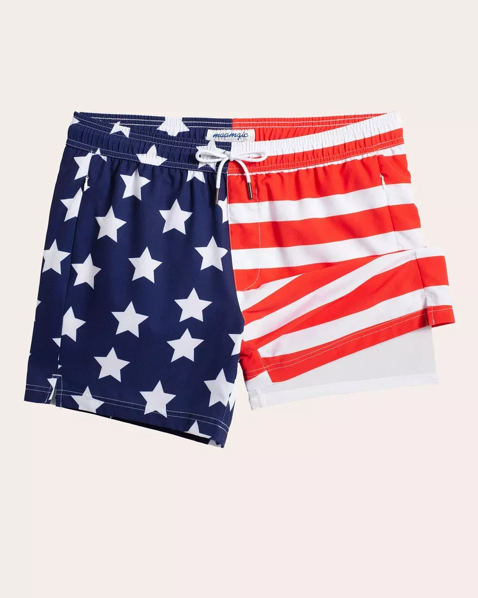 AmeriCool Flag Swim Trunks