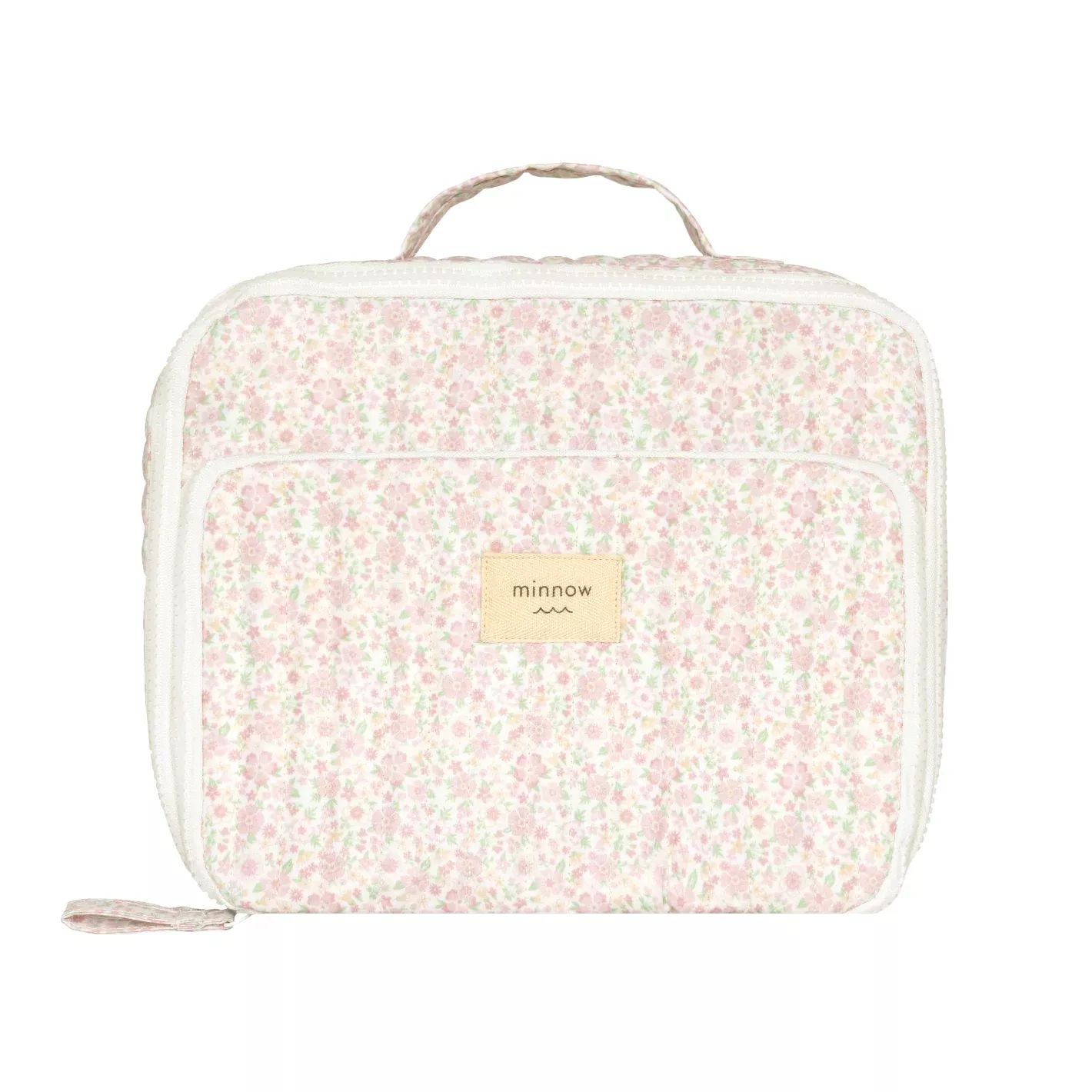 antique floral coated lunchbox