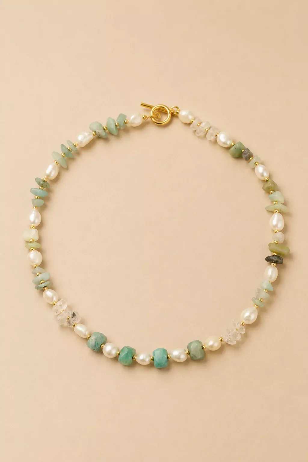 Aquamarine Toggle Necklace