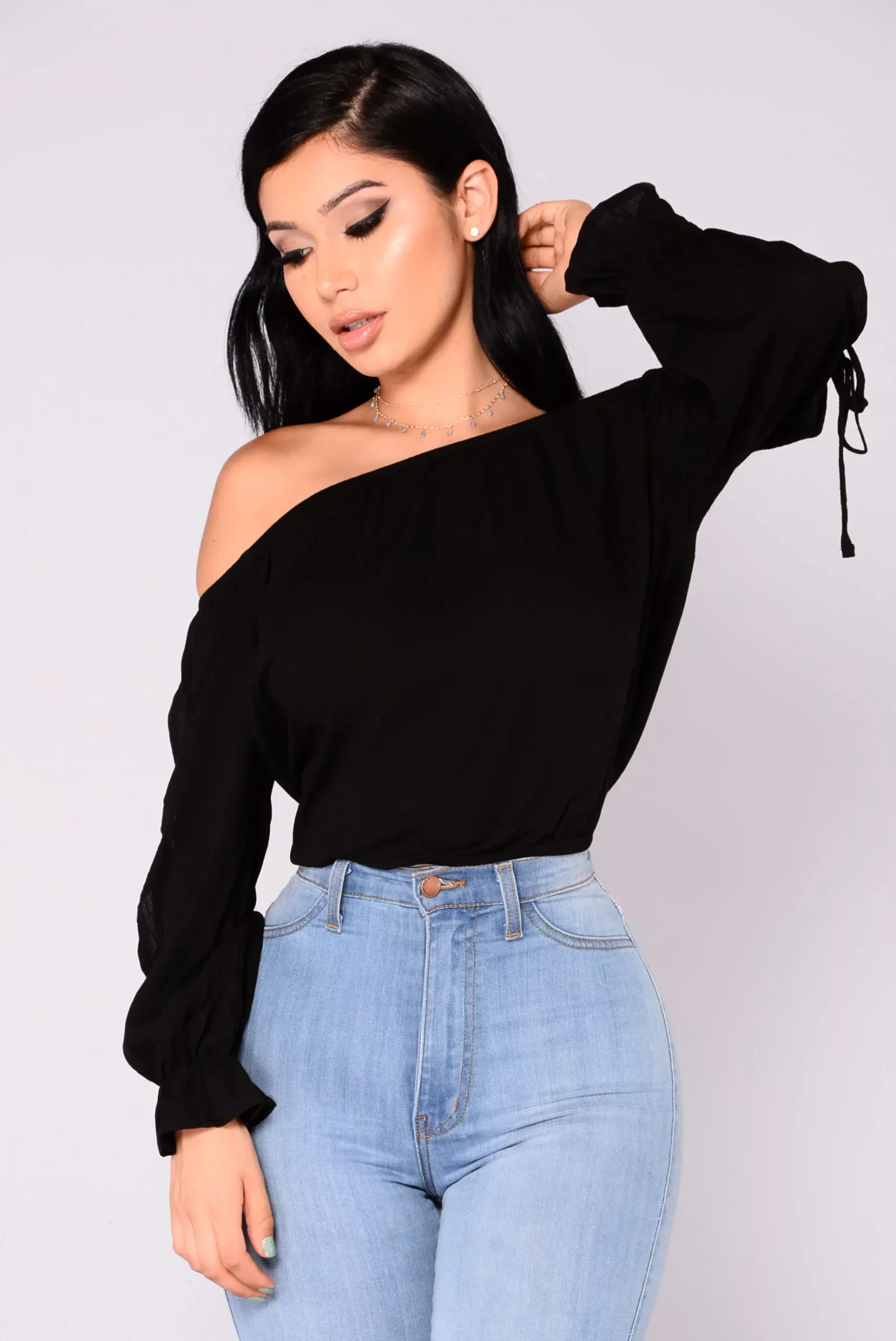 Arielle Off Shoulder Top - Black