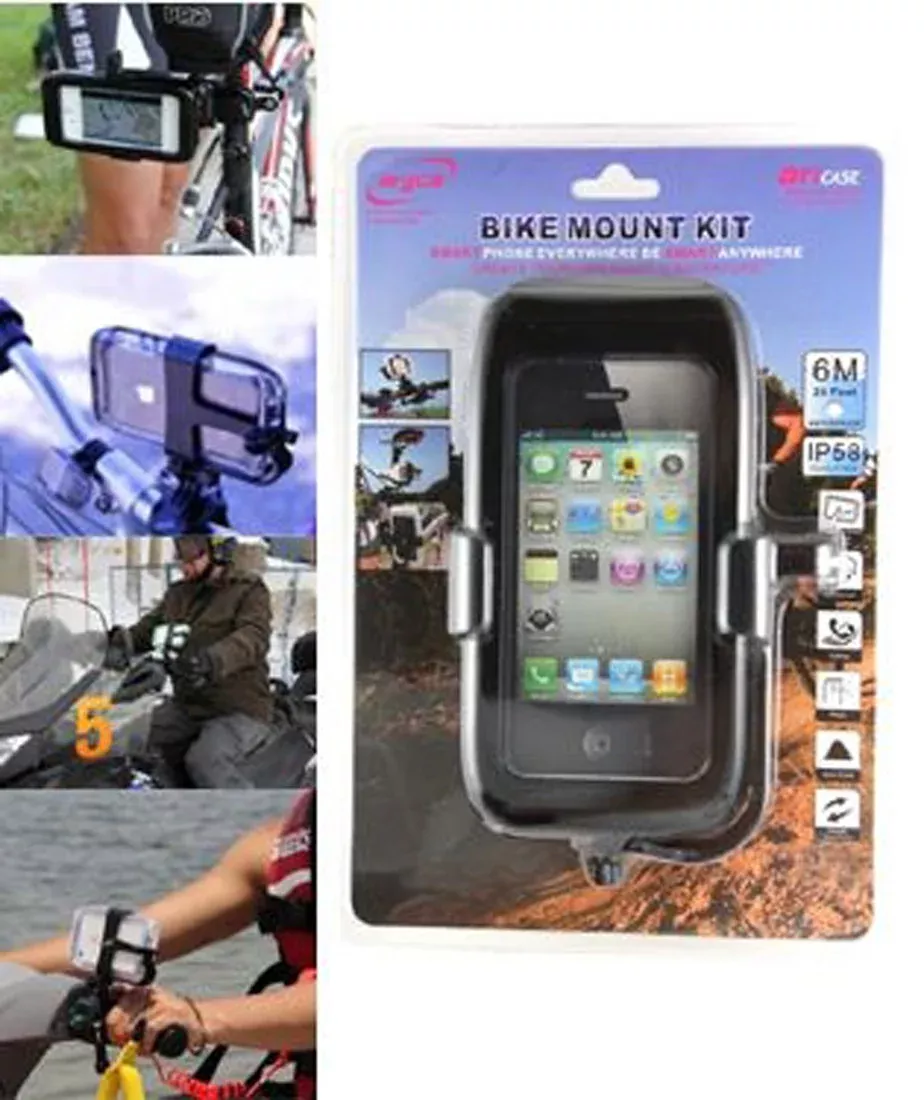 Aryca Wave 2 Waterproof iPhone Case w/ Mount Kit for Bike Motorcycle & Jetski