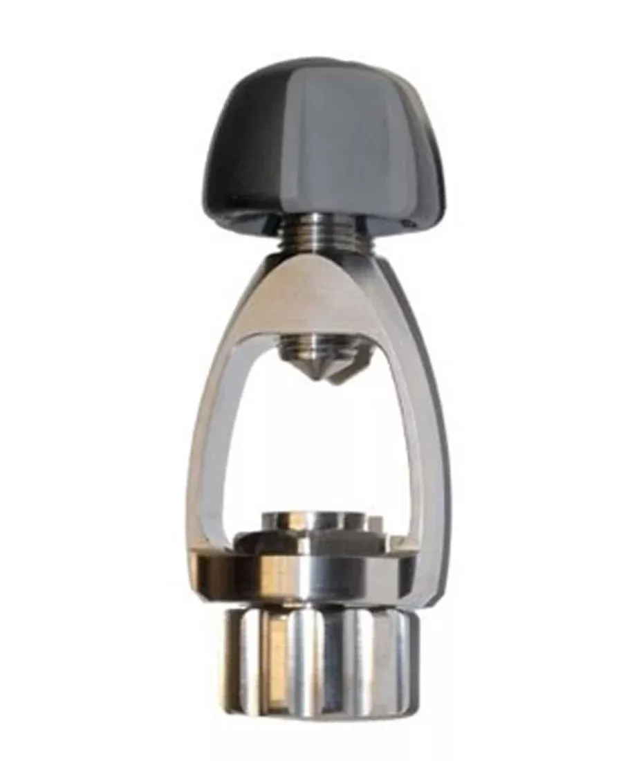 Atomic DIN to Yoke Scuba Regulator Adapter in Brass Stainless Steel & Titanium Options