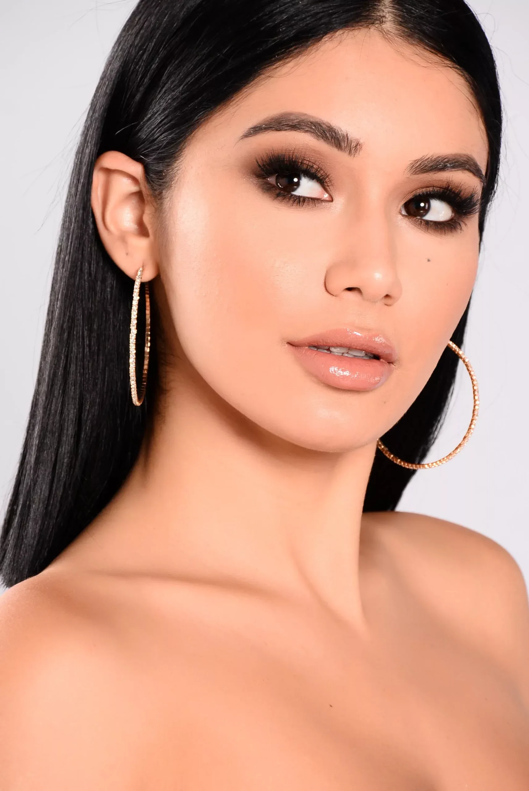 Baby Jewel Hoop Earrings - Gold