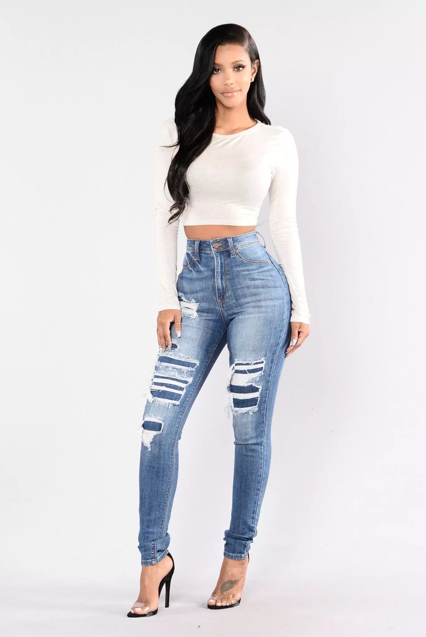 Back To Back Jeans - Medium Blue