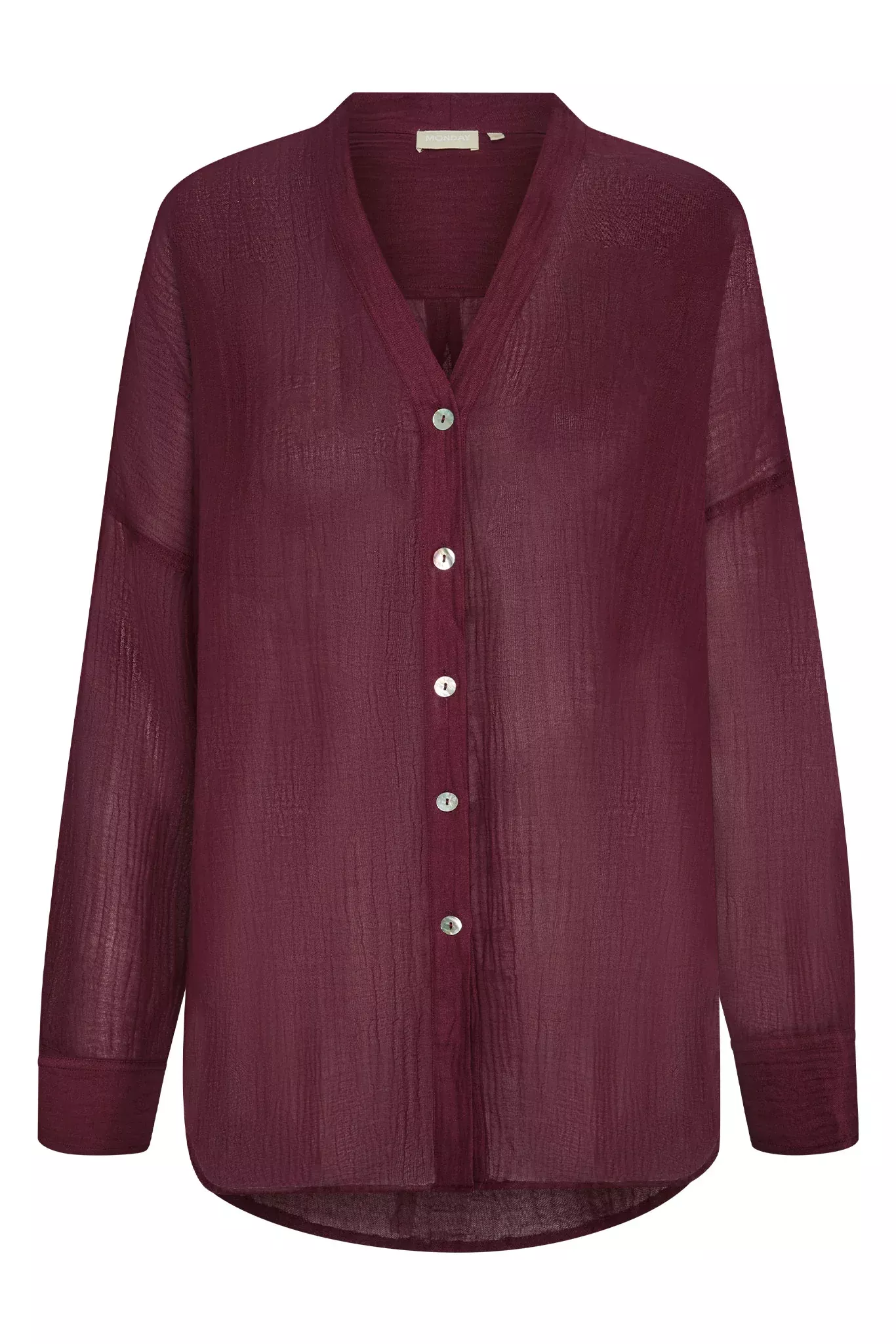 Barcelona Tunic - Fig Crinkle Linen