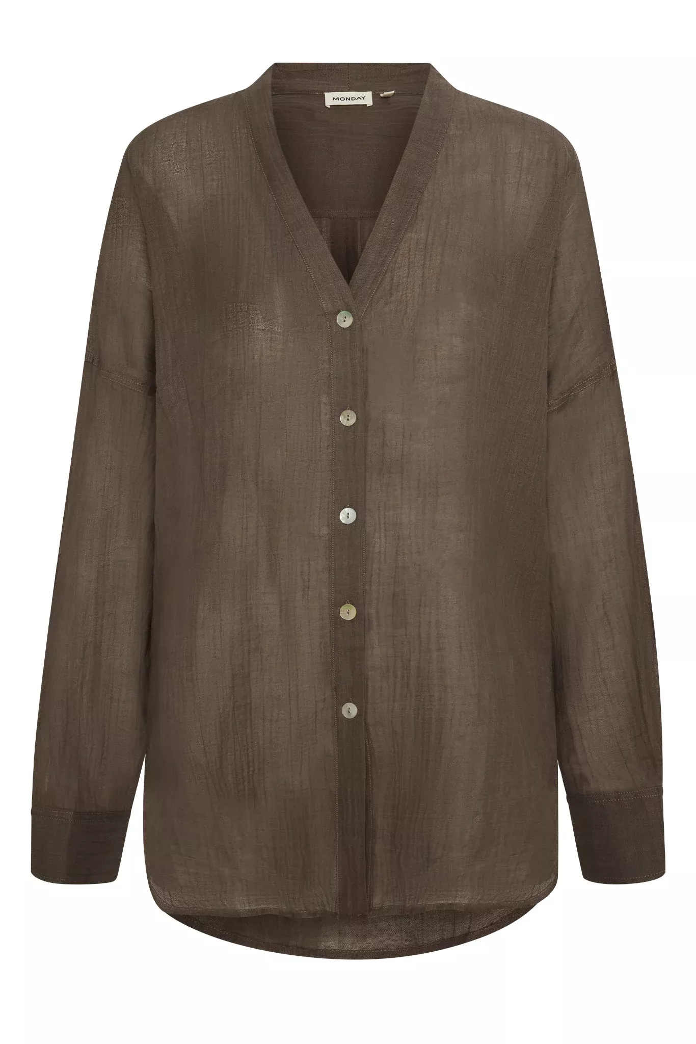 Barcelona Tunic - Stone Crinkle Linen
