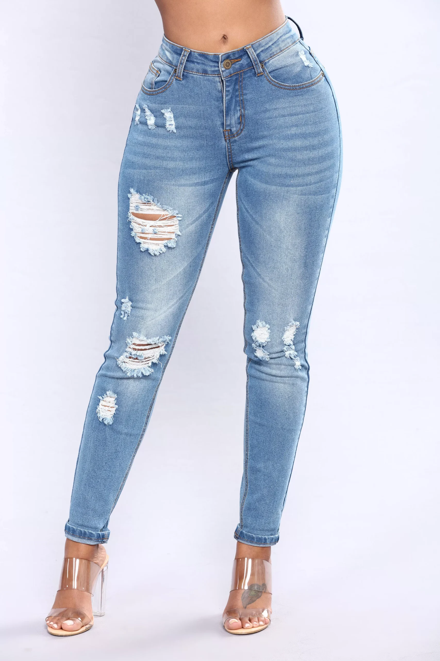 Before Sun Down Jeans - Light Blue Wash