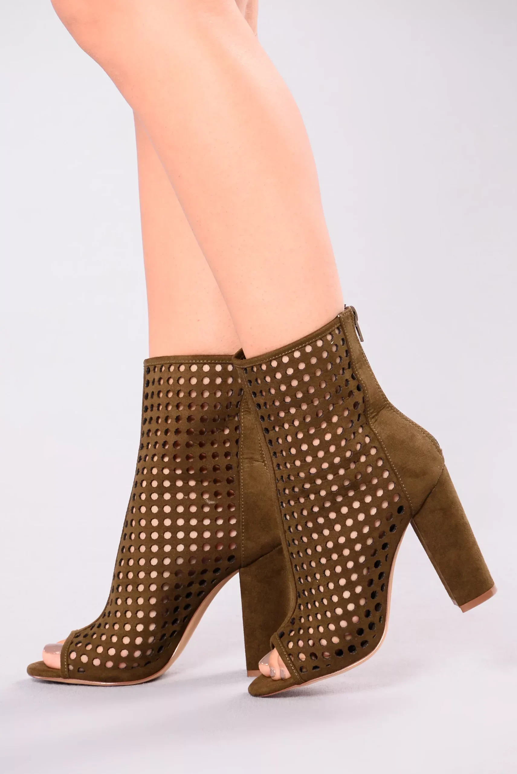 Belinda Booties - Olive
