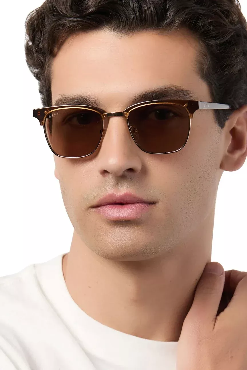 Biarritz Whiskey Brown Unisex Sunglasses