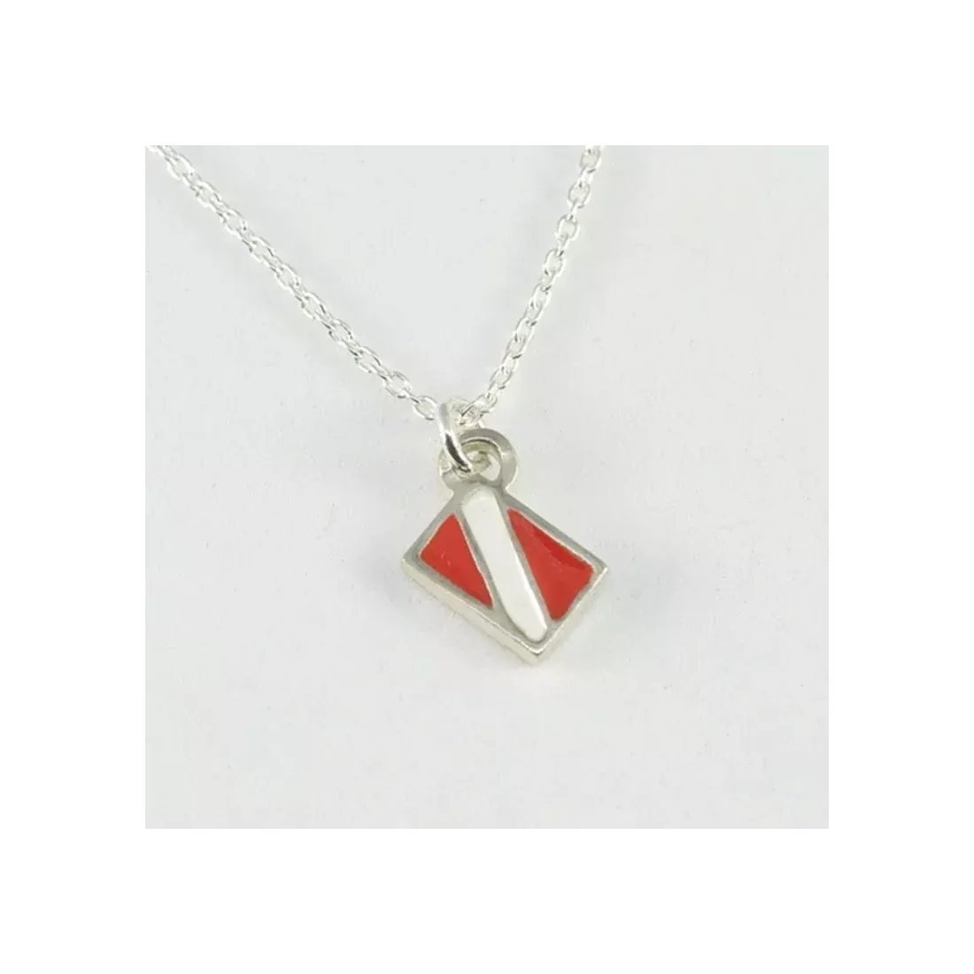 Big Blue Dive Flag Sea Life Sterling Sliver Pendant