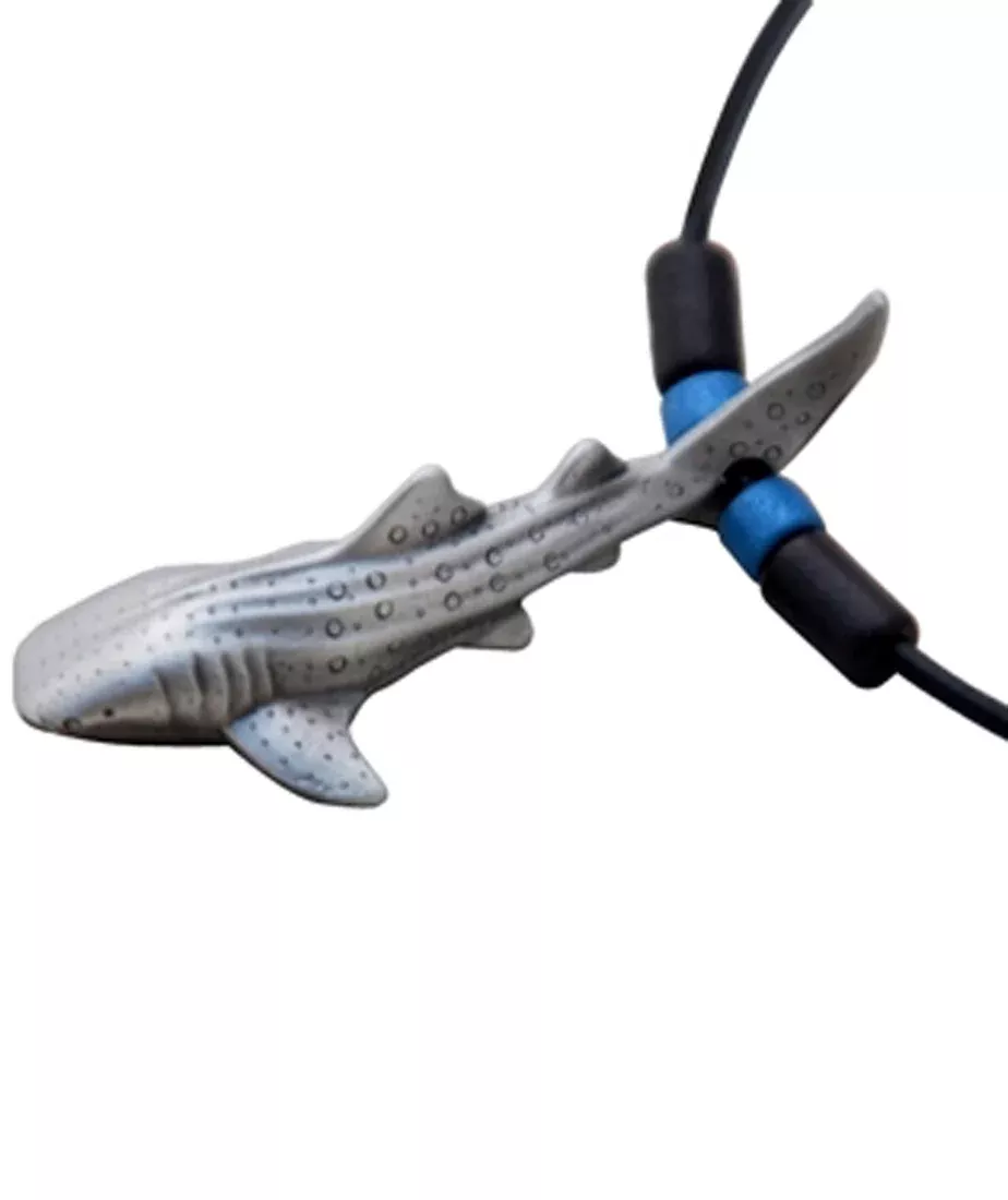 Big Blue Quality Pewter Whale Shark 18in Leather Cord Neckla