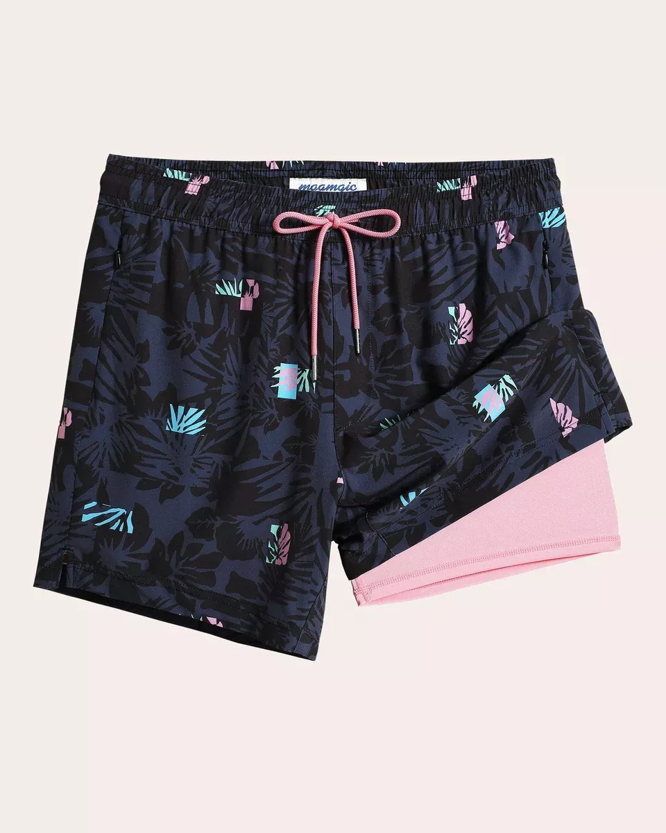 BioBloom Grasses Print Swim Trunks