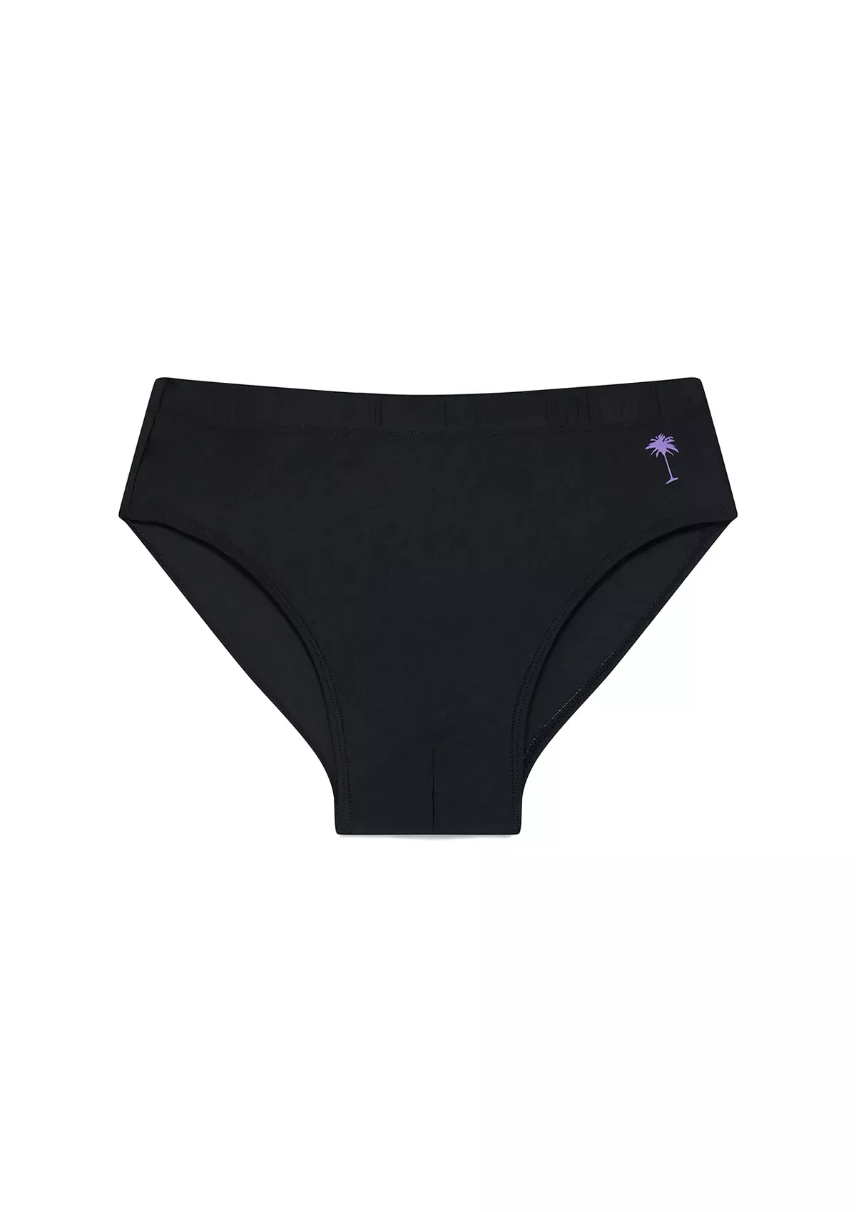 Black / Lilac Swim Brief