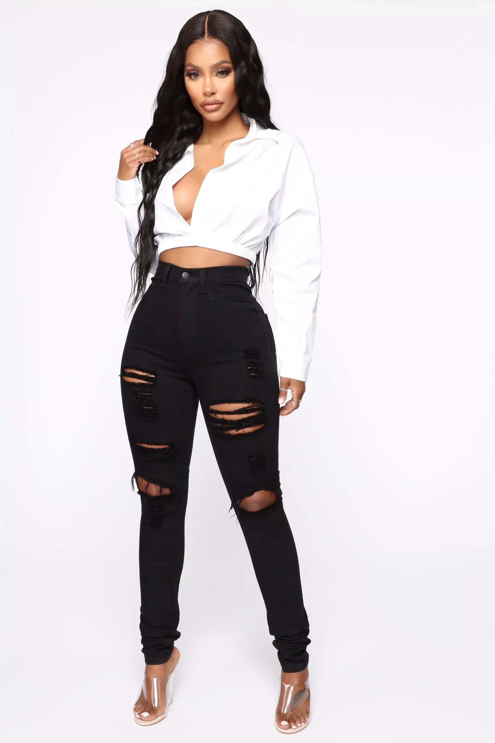 Blanched Jeans - Black