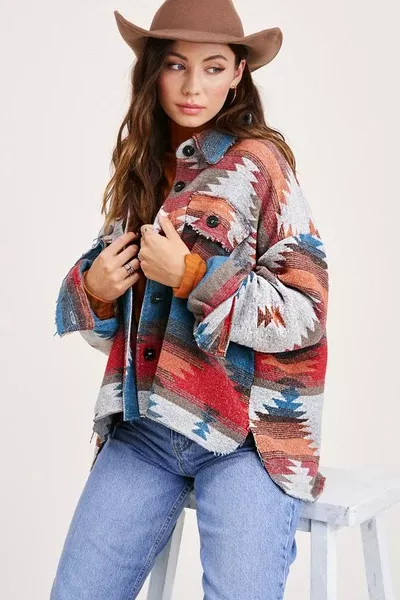 Bo-Ho Chic Aztec Jacket