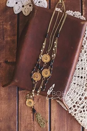 Bohemian Antique Layered Necklace