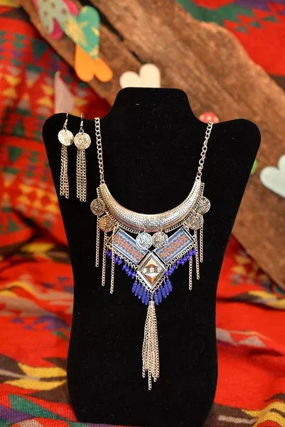 Bohemian Christine Blue Necklace
