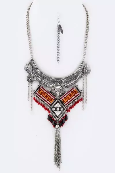 Bohemian Christine Red Necklace