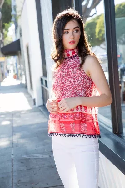 Bohemian Pom Pom Halter