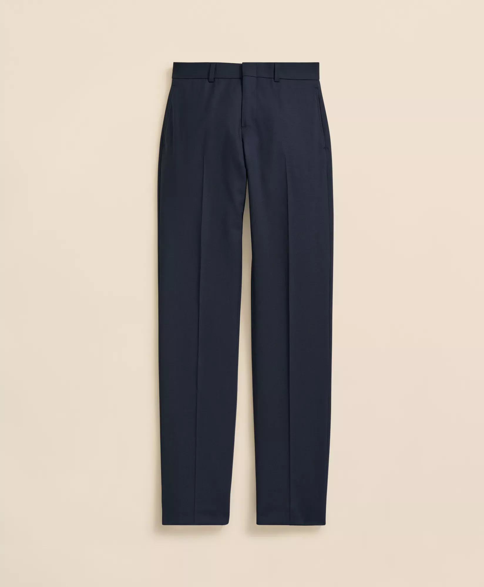 Boys Prep Plain-Front Wool Suit Pants